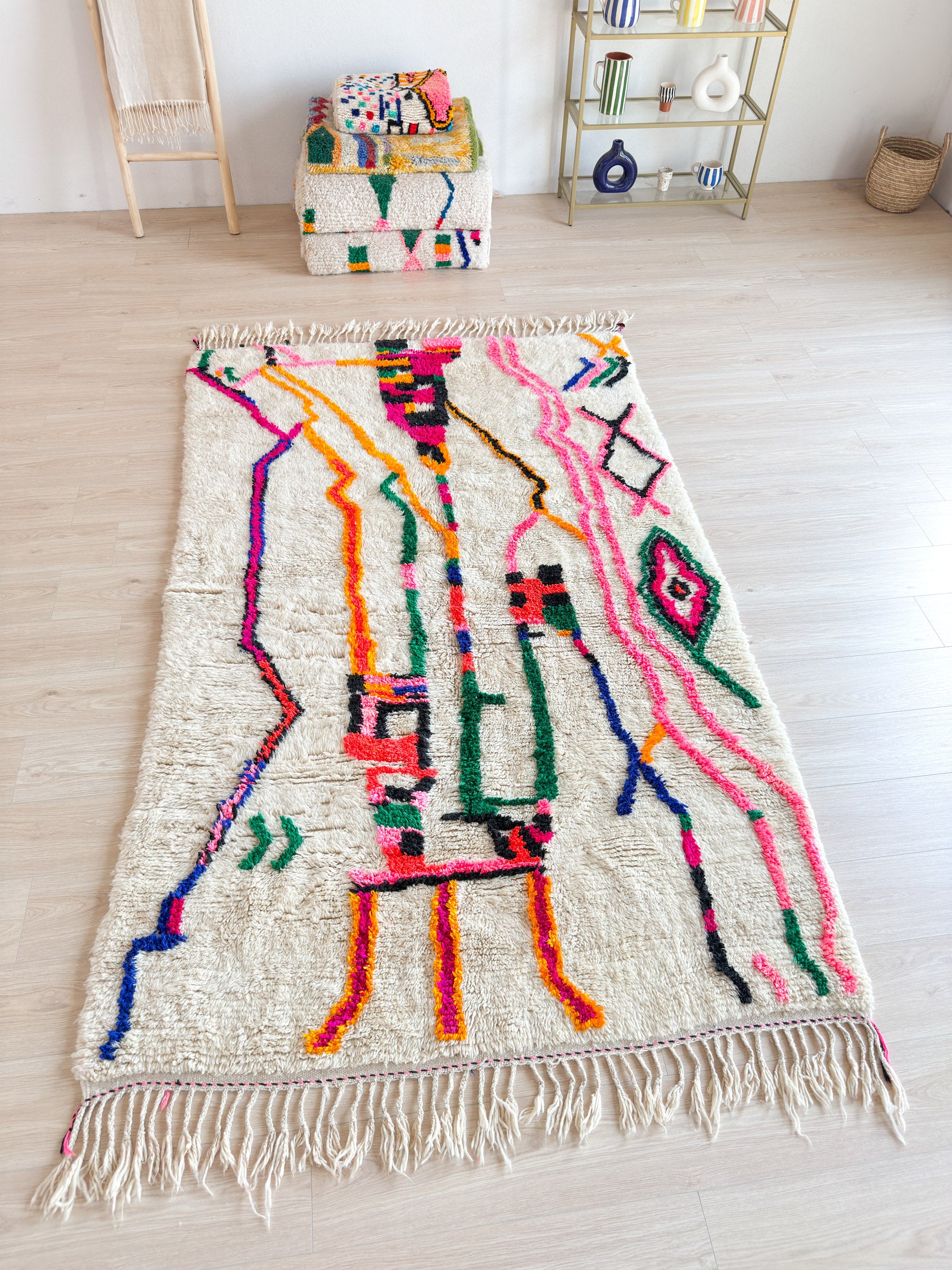 Tapis berbère coloré 155 x 280 cm - n°2254