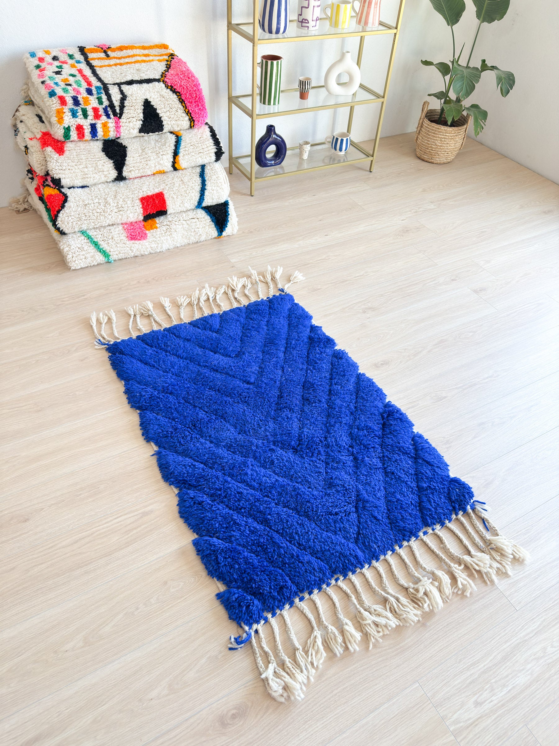 Colorful Berber rug 81 x 150 cm - n°1811