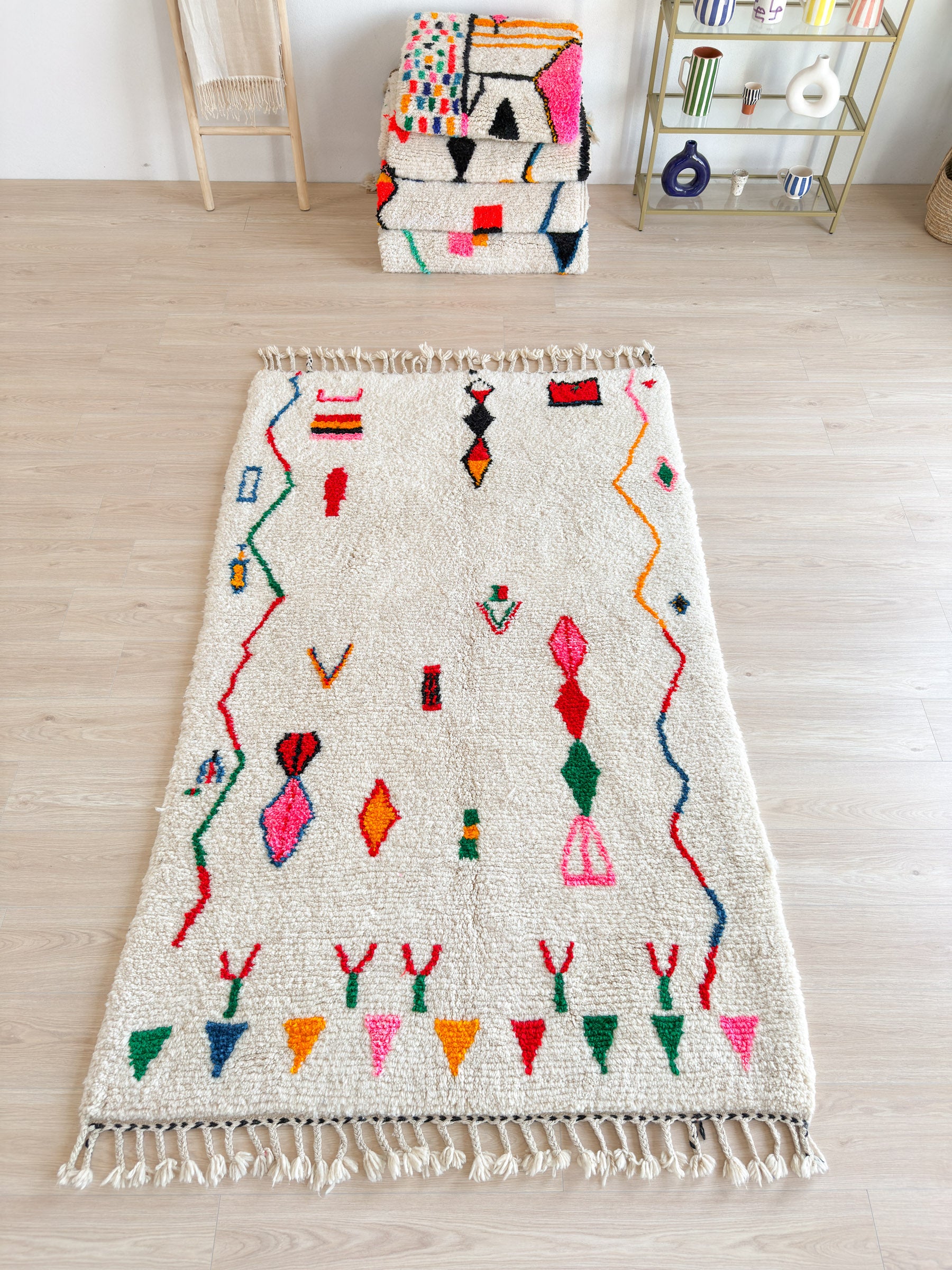 Colorful Berber rug 152 x 266 cm - n°1833