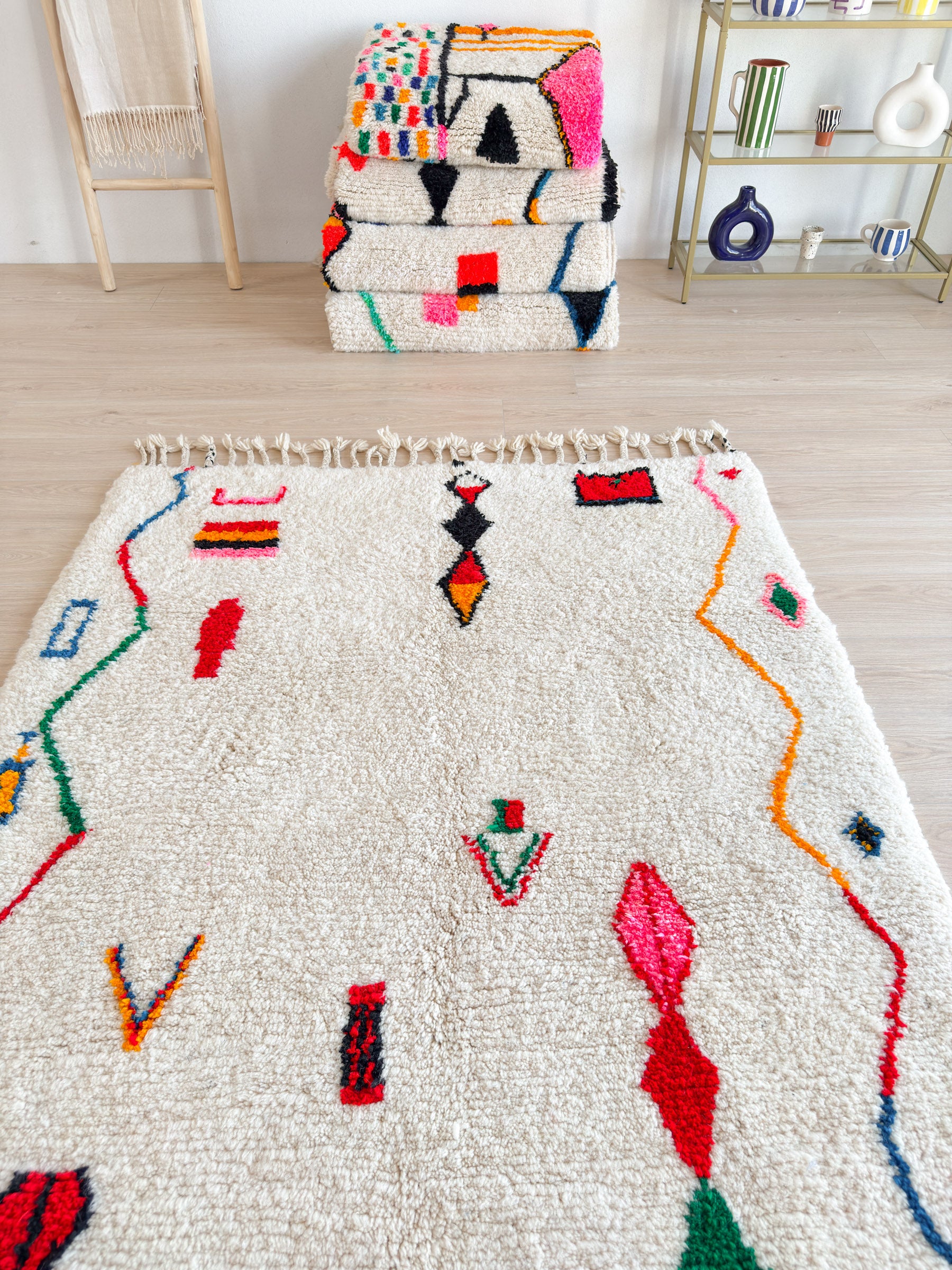 Colorful Berber rug 152 x 266 cm - n°1833