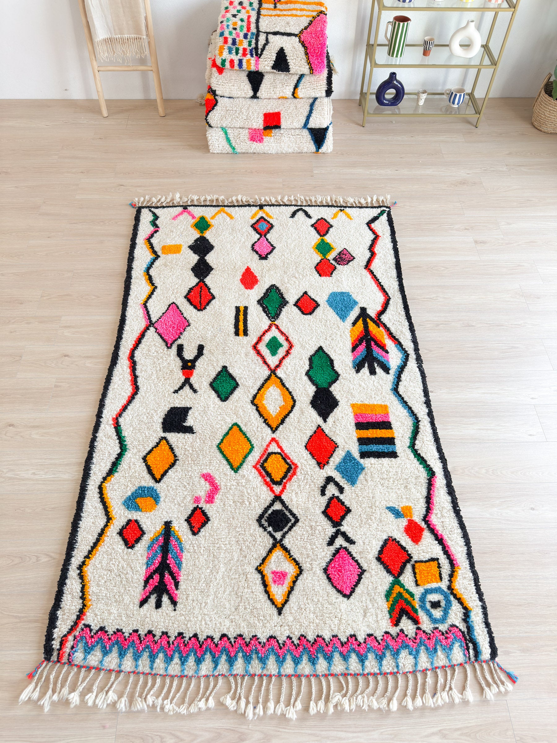 Colorful Berber rug 154 x 270 cm - n°1892