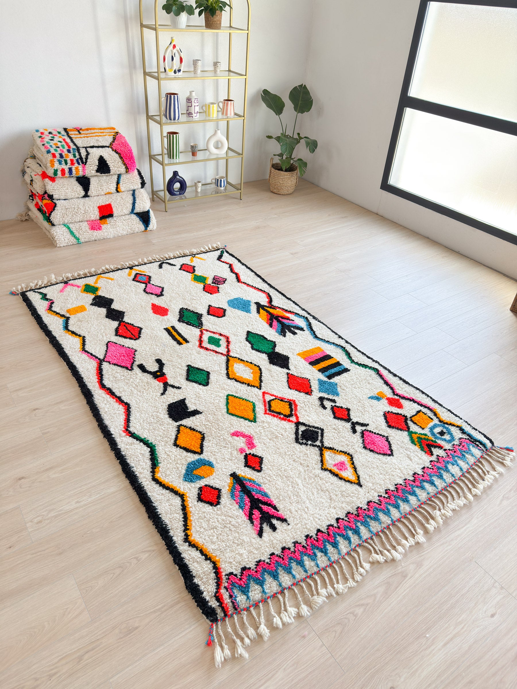 Colorful Berber rug 154 x 270 cm - n°1892