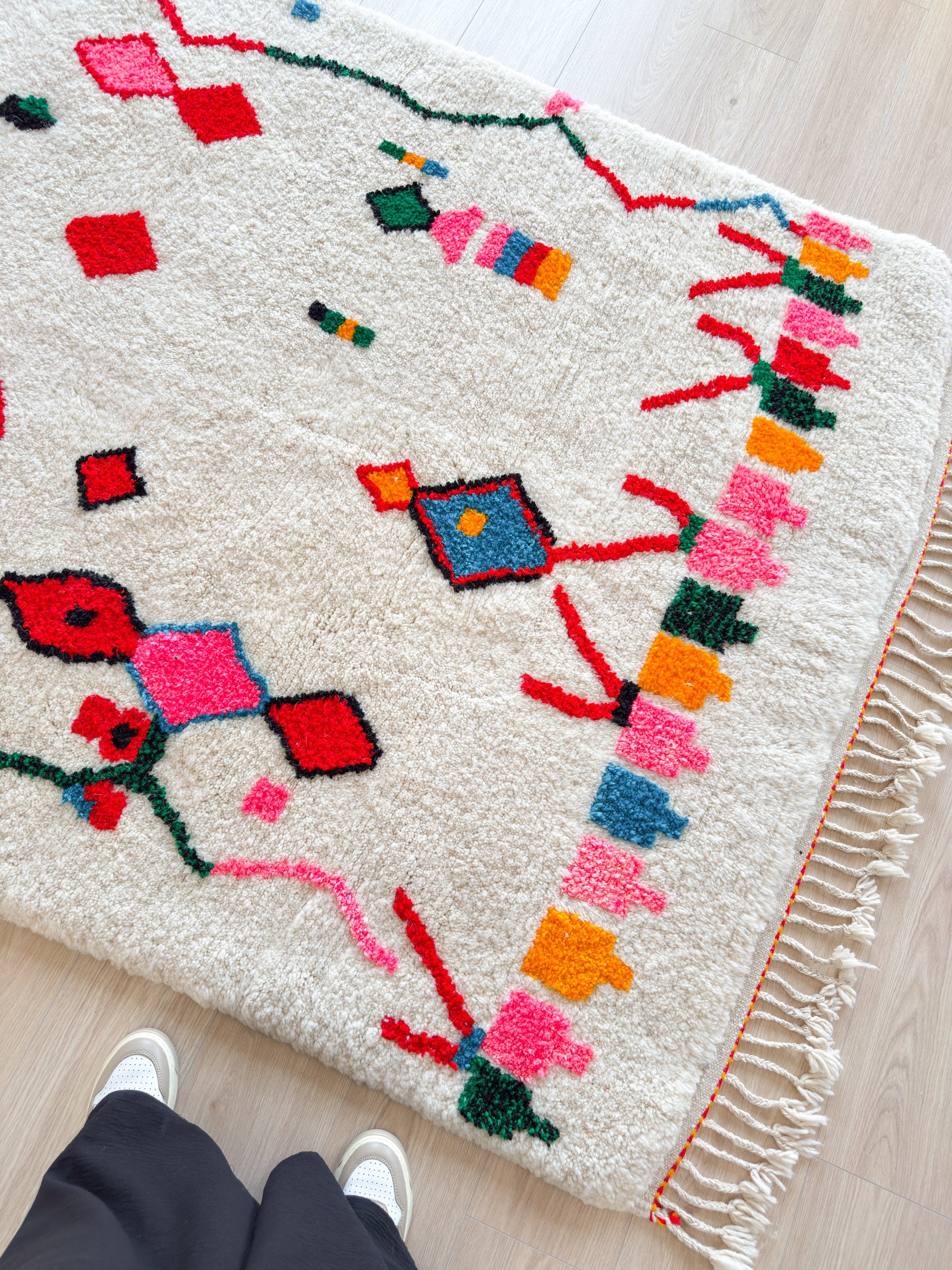 Colorful Berber rug 158 x 262 cm - n°1826