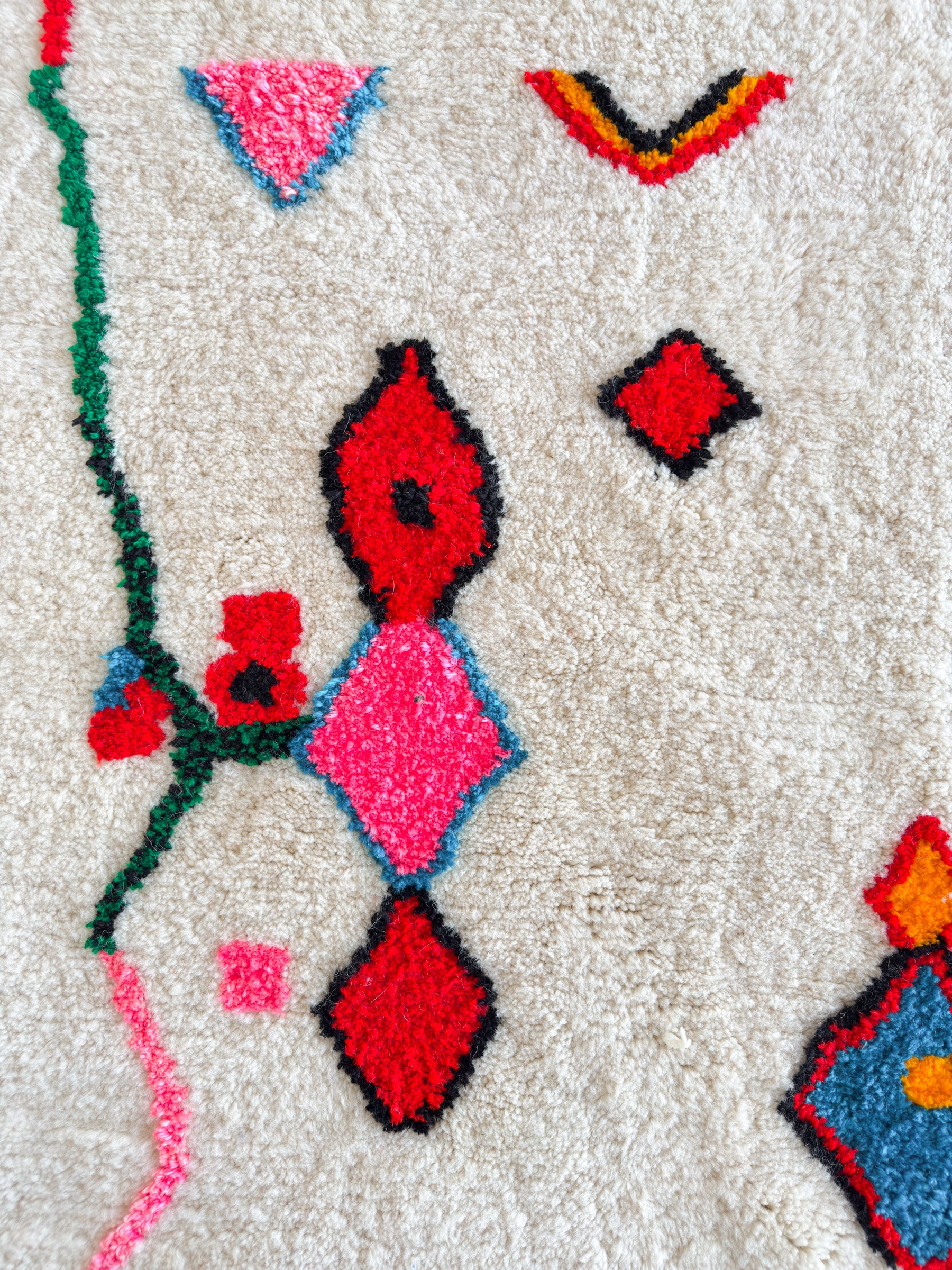 Colorful Berber rug 158 x 262 cm - n°1826