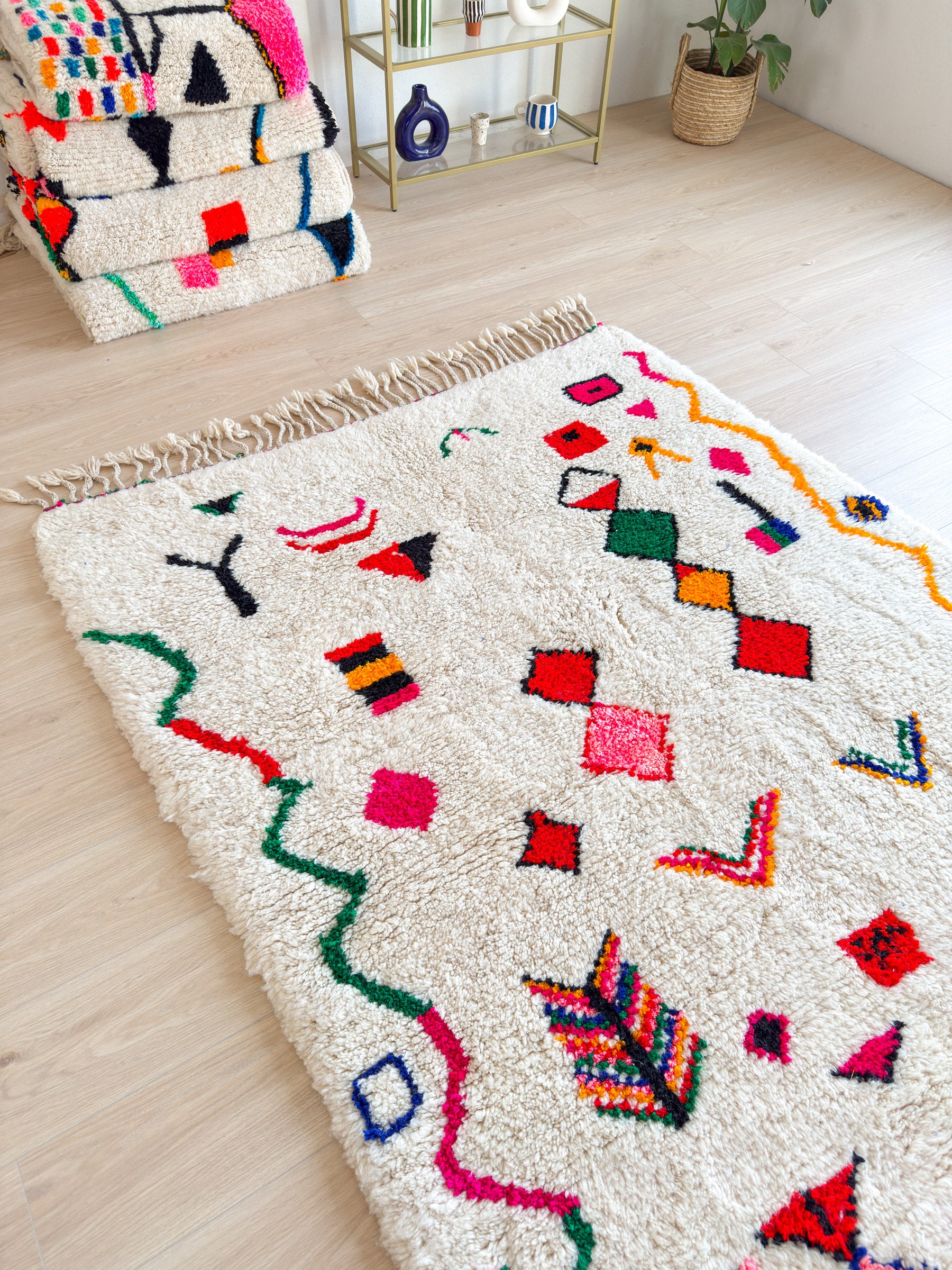 Colorful Berber rug 160 x 279 cm - n°1846