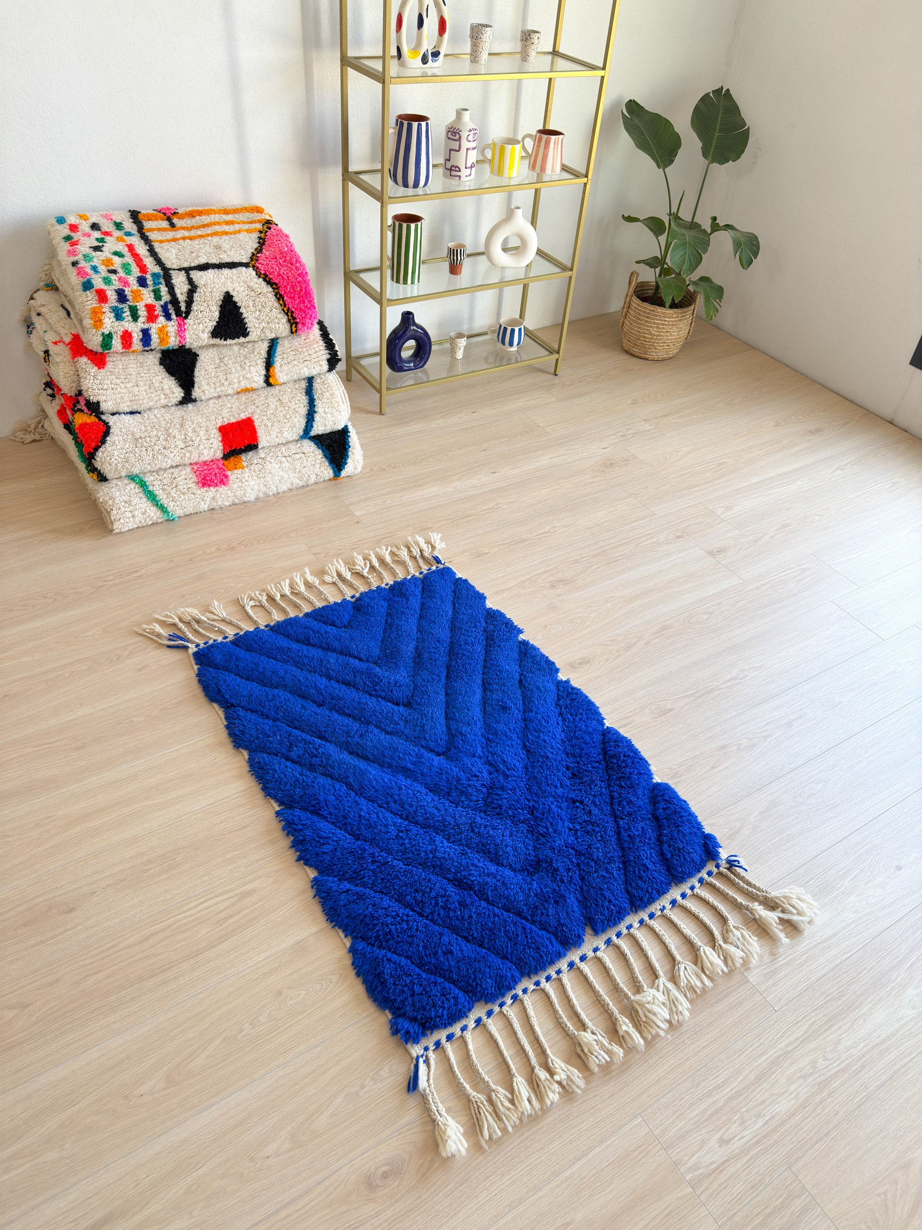 Colorful Berber rug 81 x 146 cm - n°1606