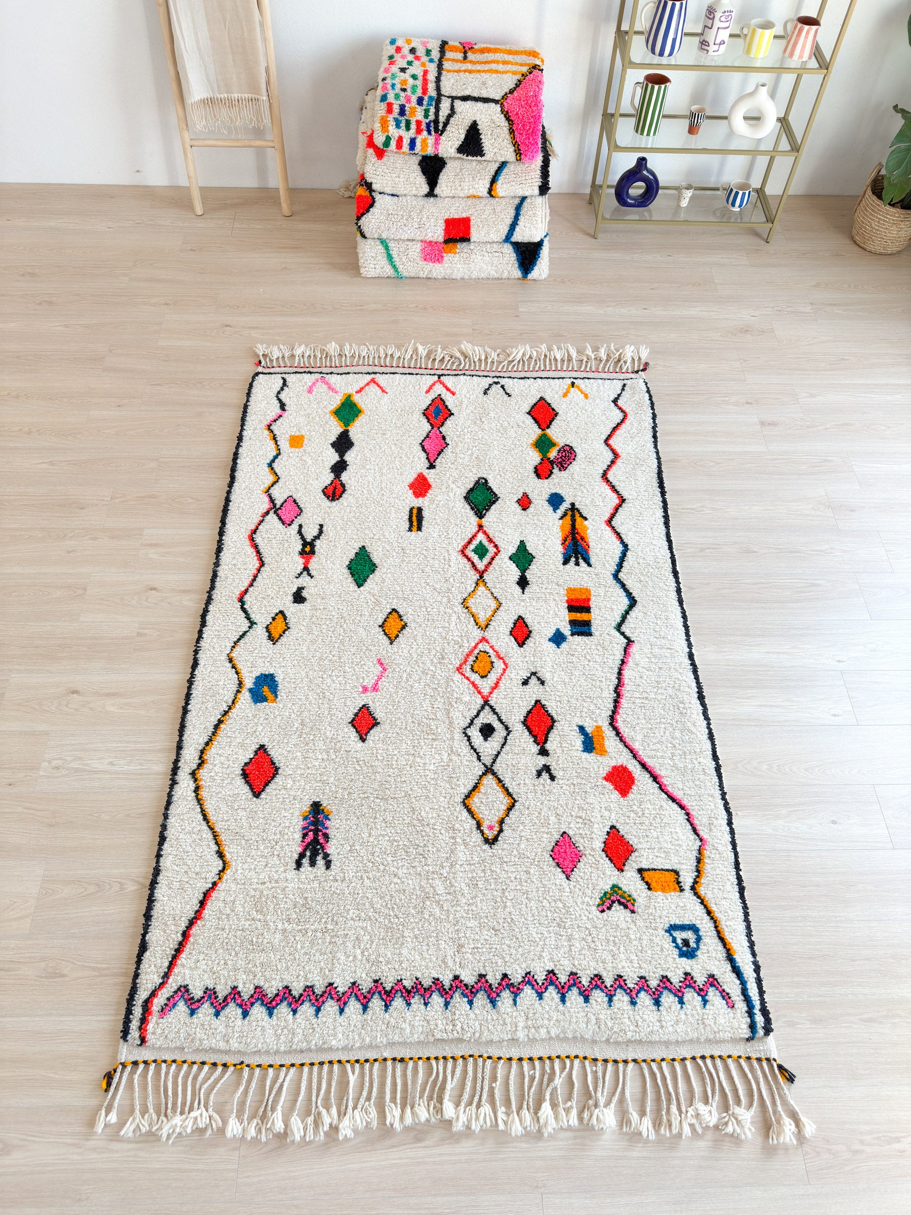 Colorful Berber rug 159 x 275 cm - n°1817