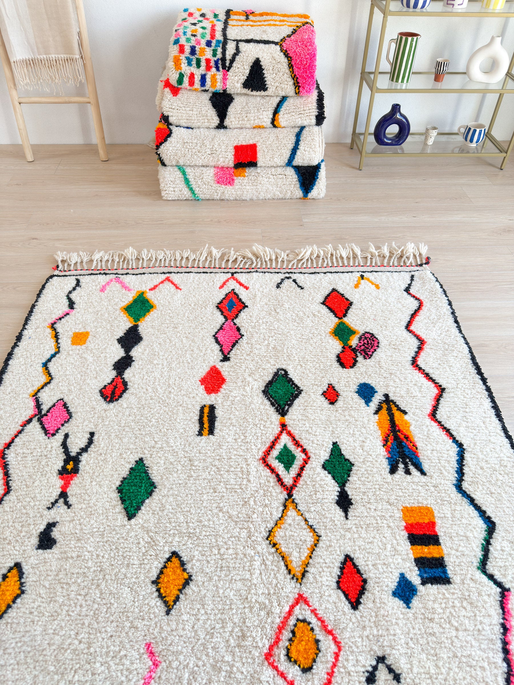 Colorful Berber rug 159 x 275 cm - n°1817