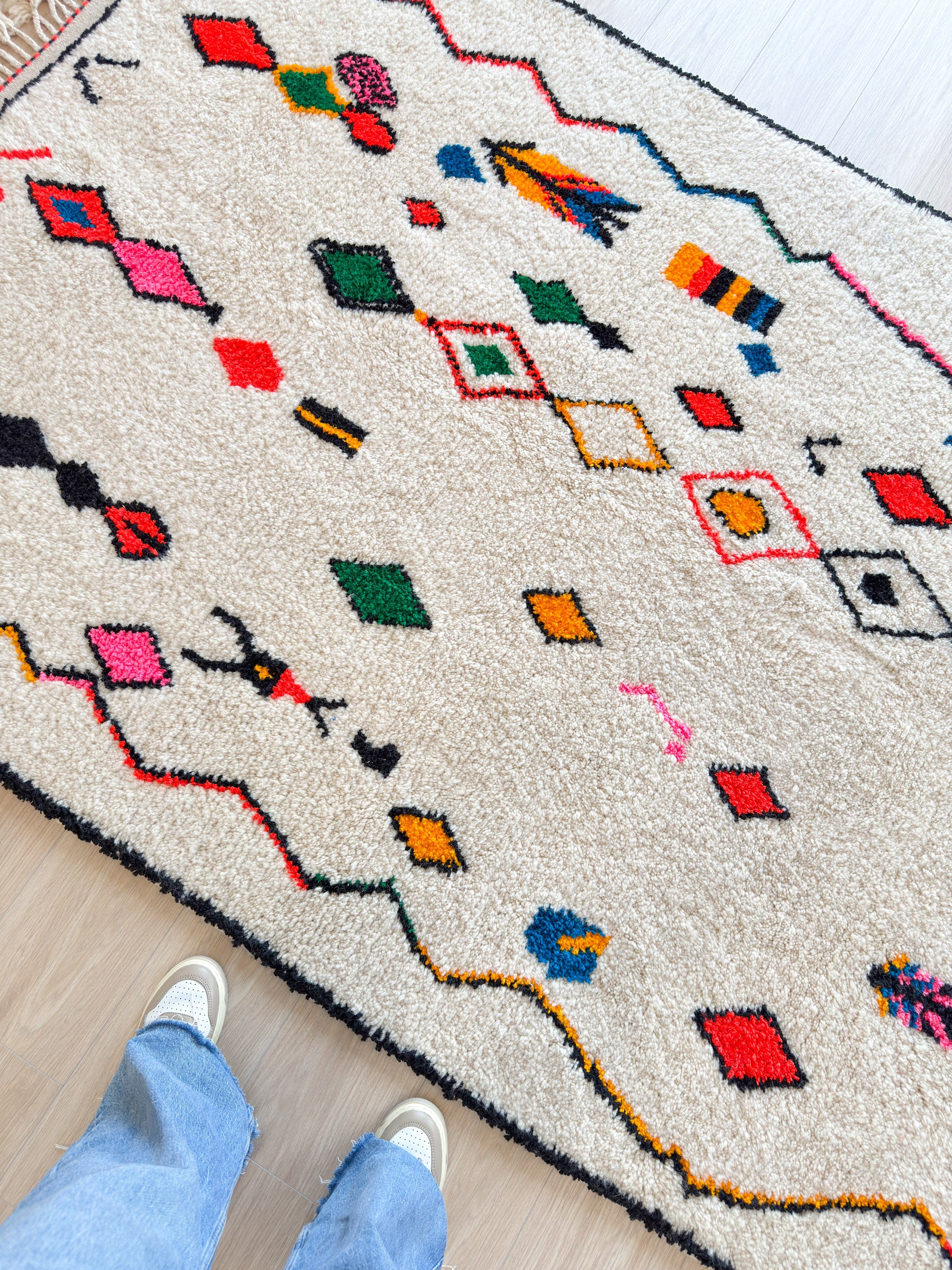 Colorful Berber rug 159 x 275 cm - n°1817