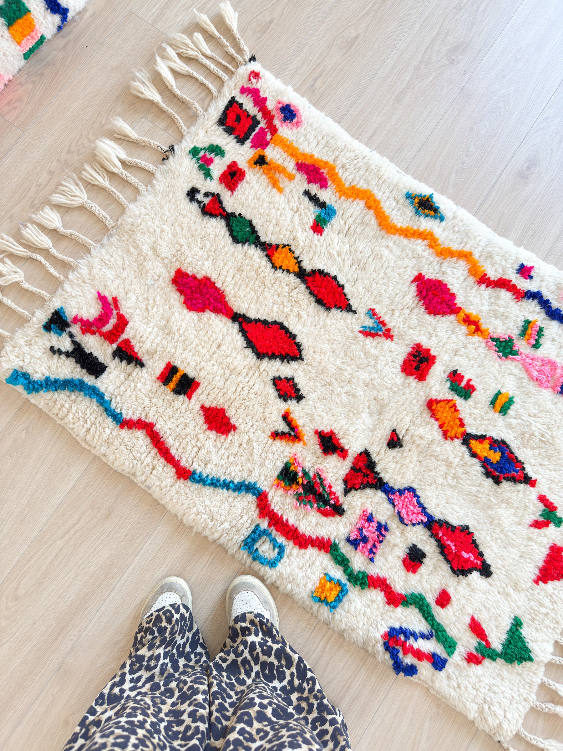 Tapis berbère coloré 93 x 150 cm - n°2302