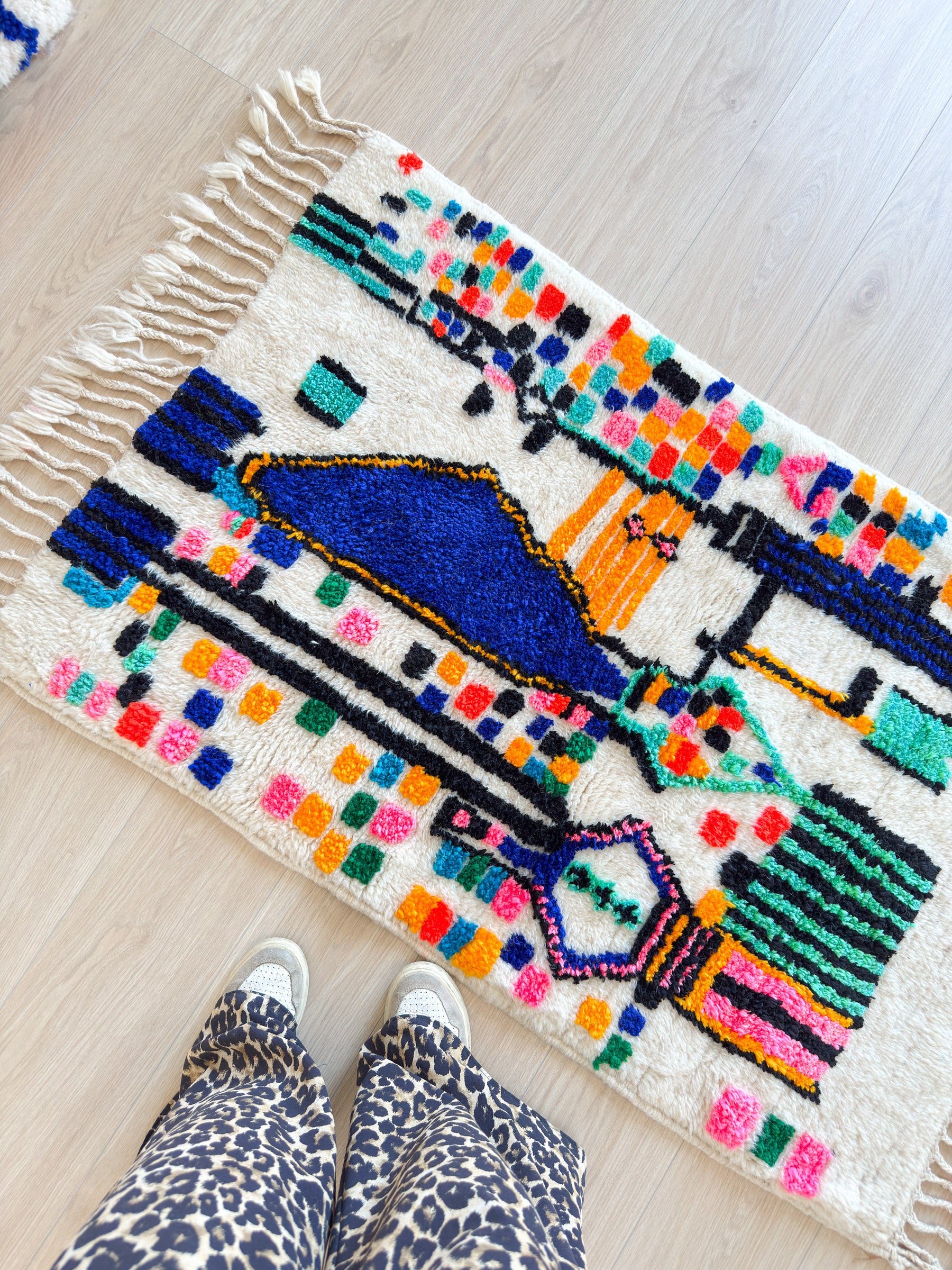 Tapis berbère coloré 84 x 156 cm - n°2321