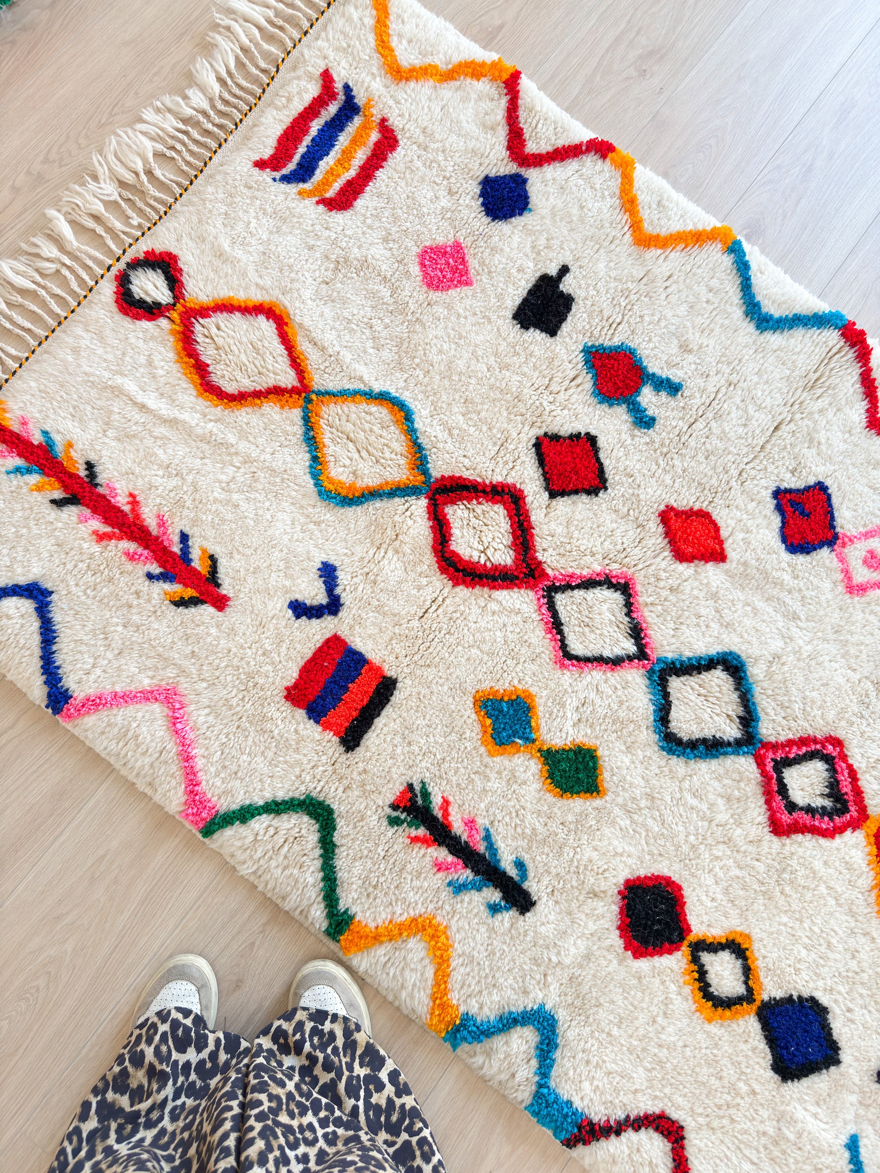 Tapis berbère coloré 119 x 191 cm - n°2287