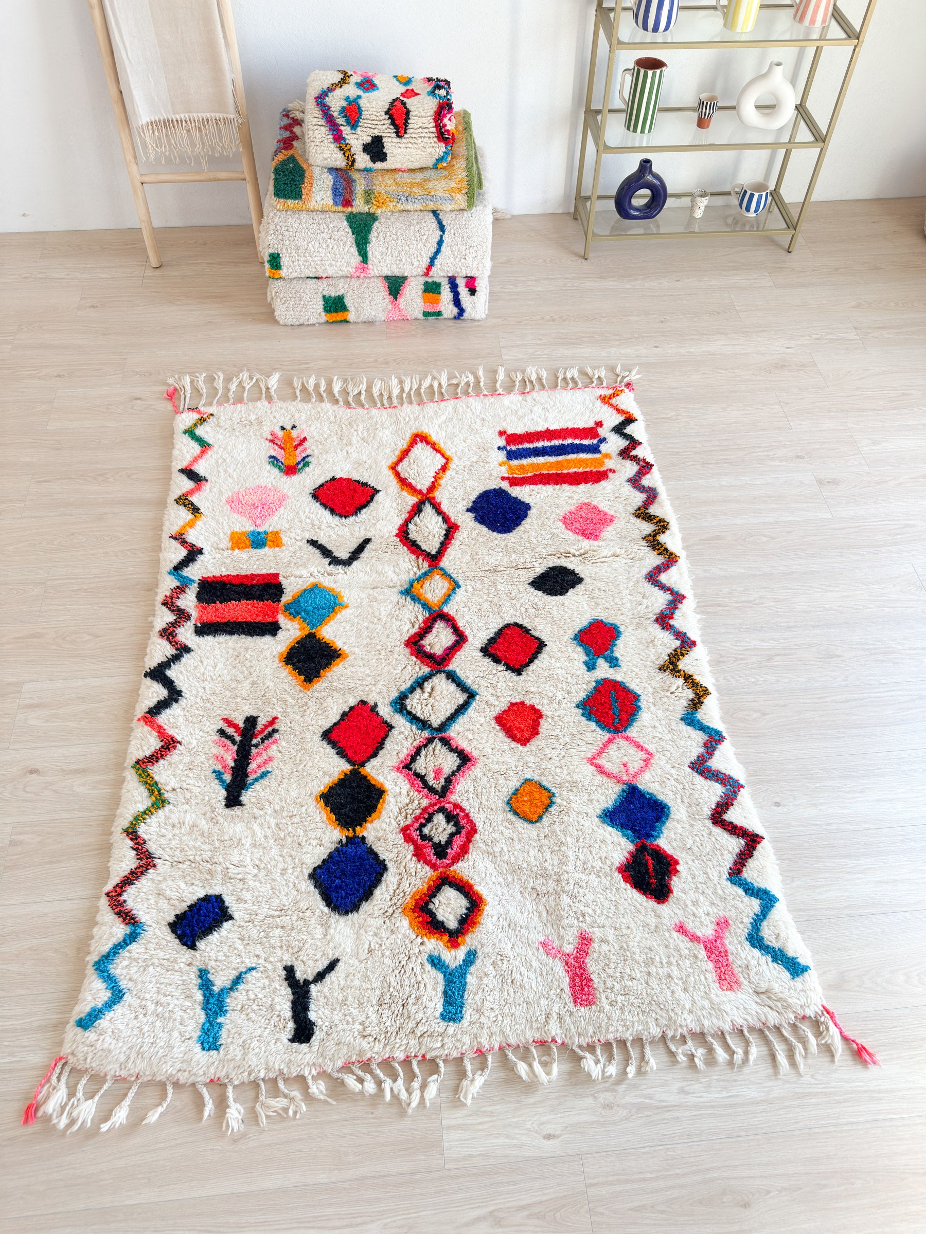 Tapis berbère coloré 149 x 212 cm - n°2271