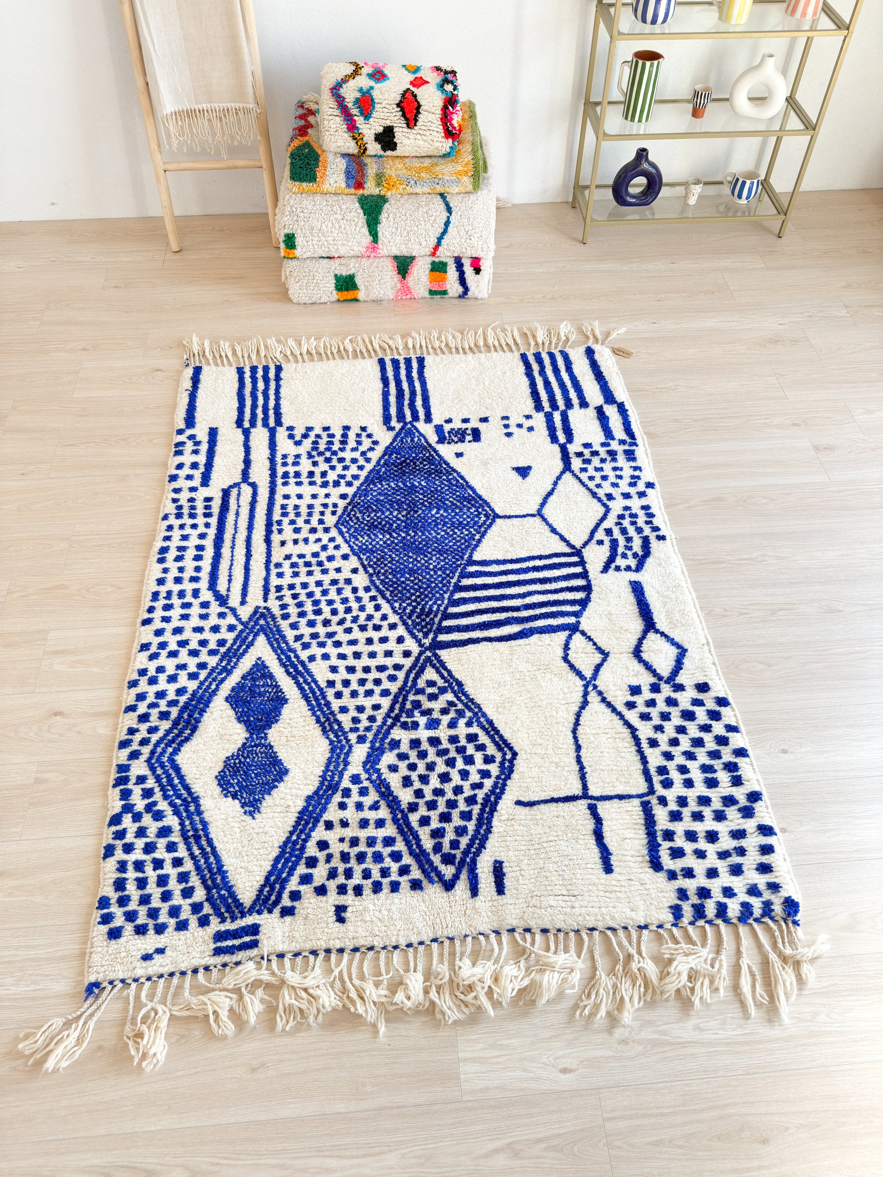 Tapis berbère coloré 150 x 221 cm - n°2308