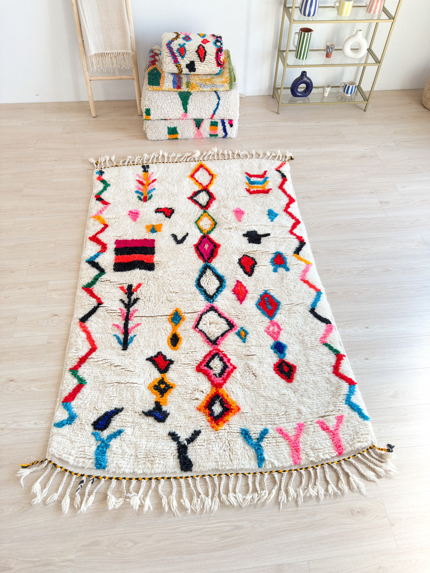 Tapis berbère coloré 147 x 255 cm - n°2305