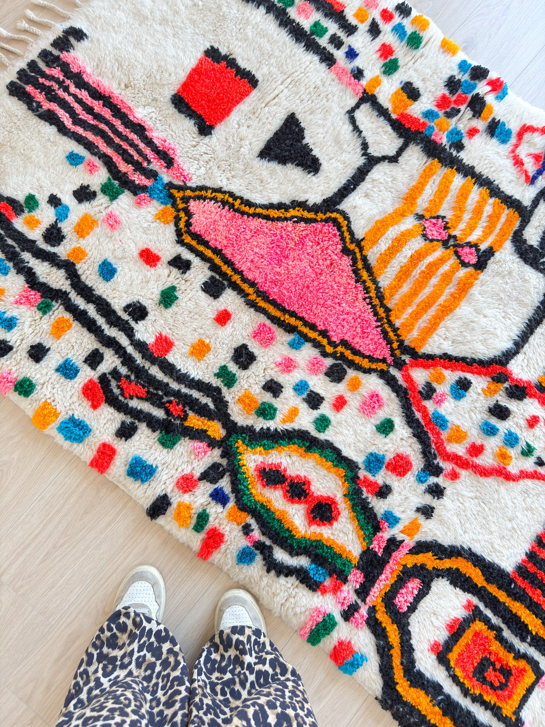 Tapis berbère coloré 130 x 213 cm - n°2326