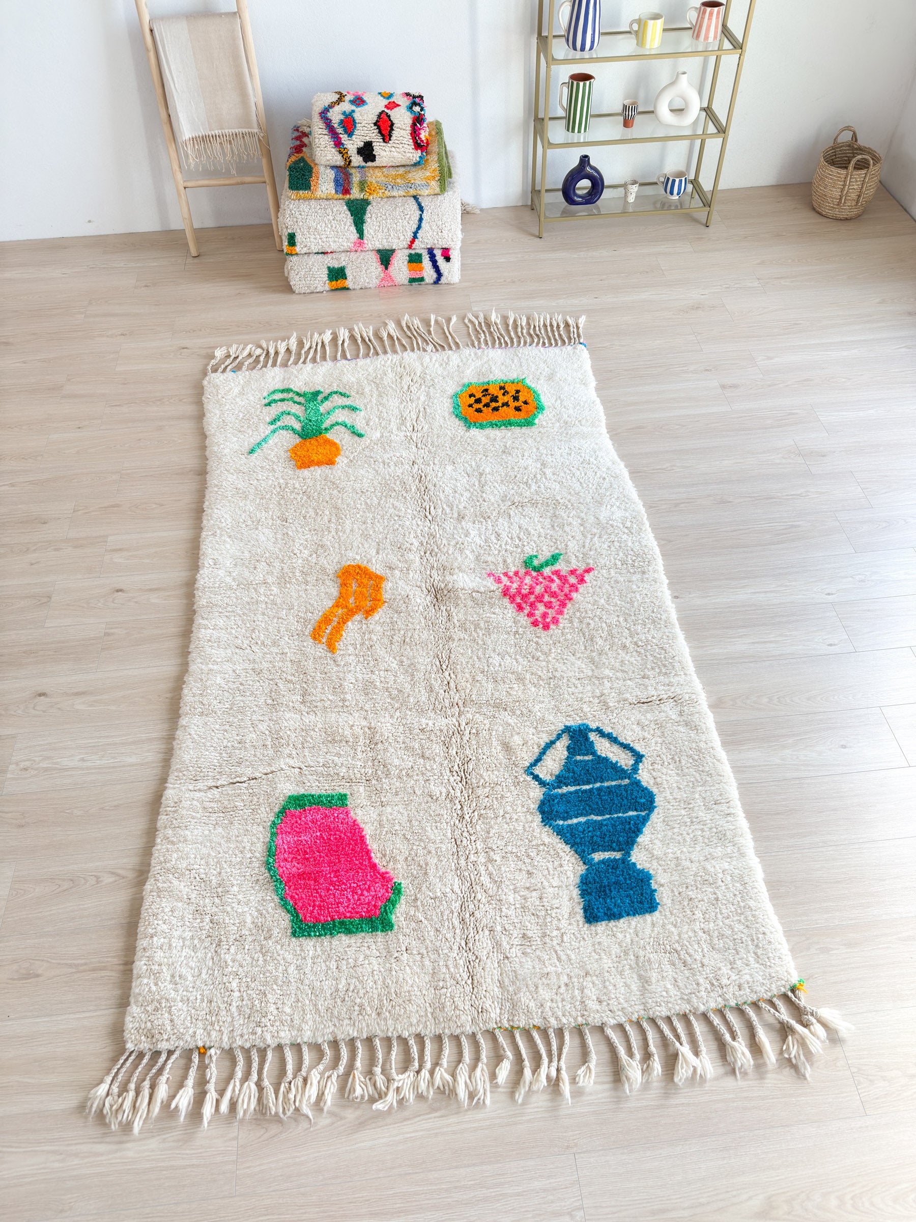 Tapis berbère coloré 149 x 287 cm - n°2337