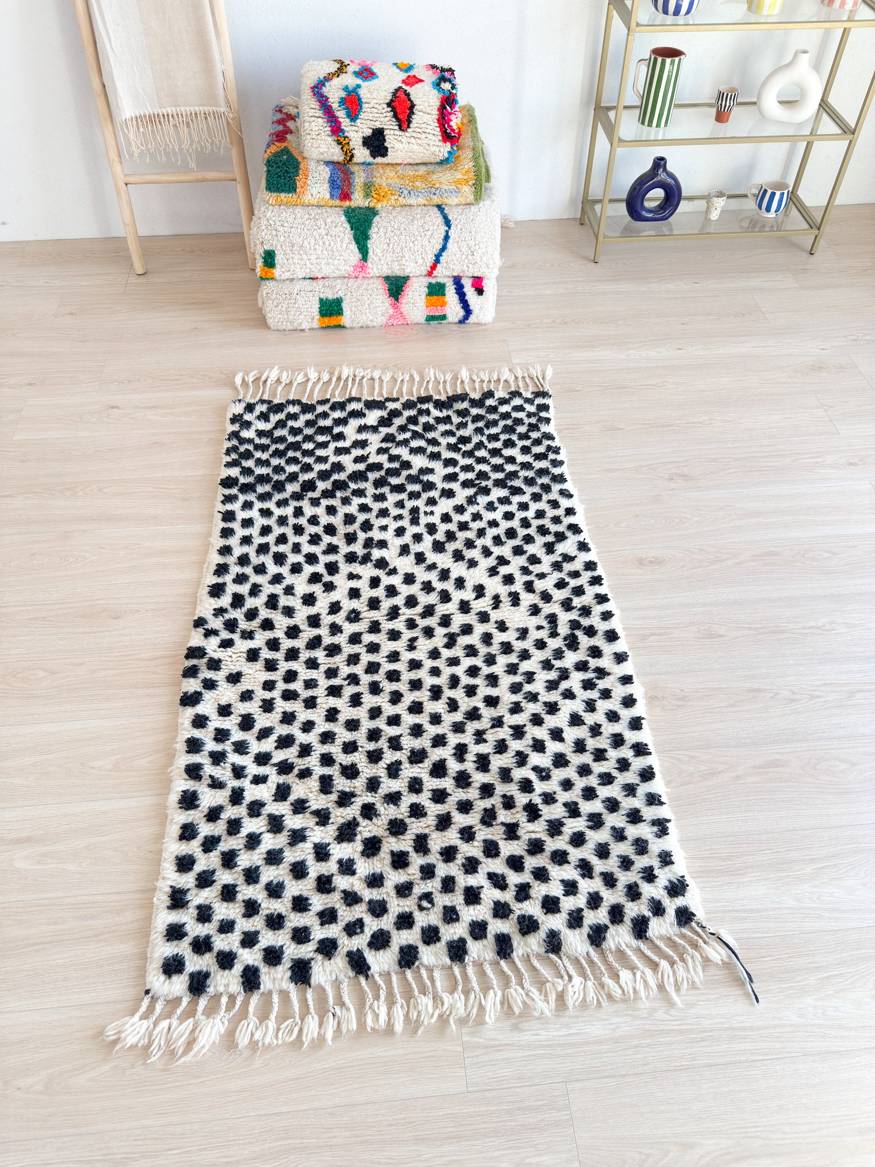 Tapis berbère coloré 100 x 182 cm - n°2292