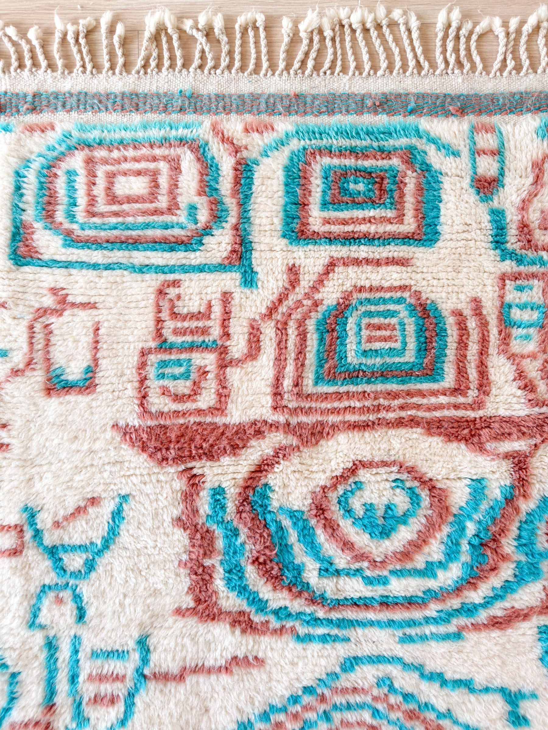 Tapis berbère coloré 99 x 165 cm - n°2294
