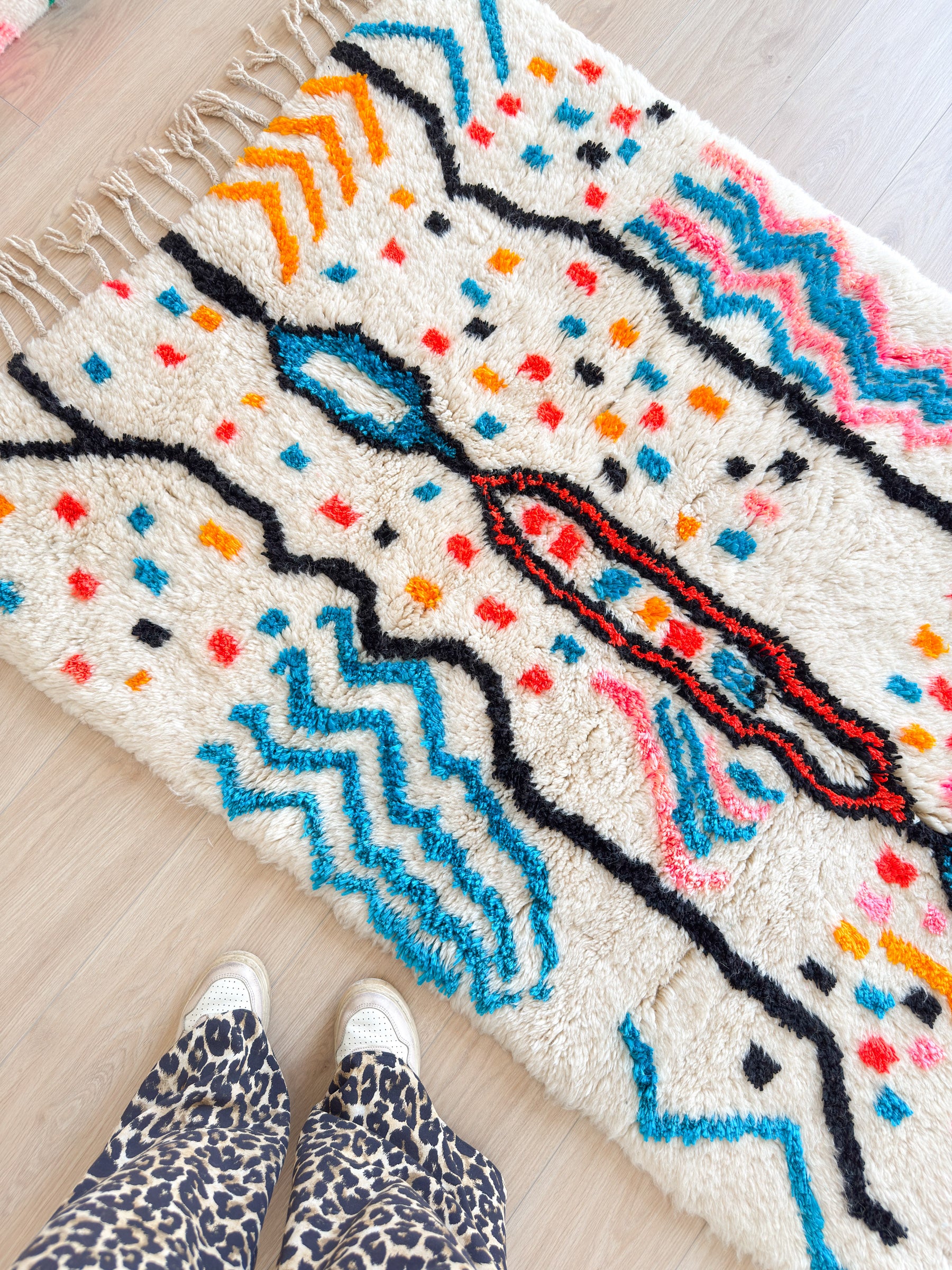 Tapis berbère coloré 115 x 181 cm - n°2299
