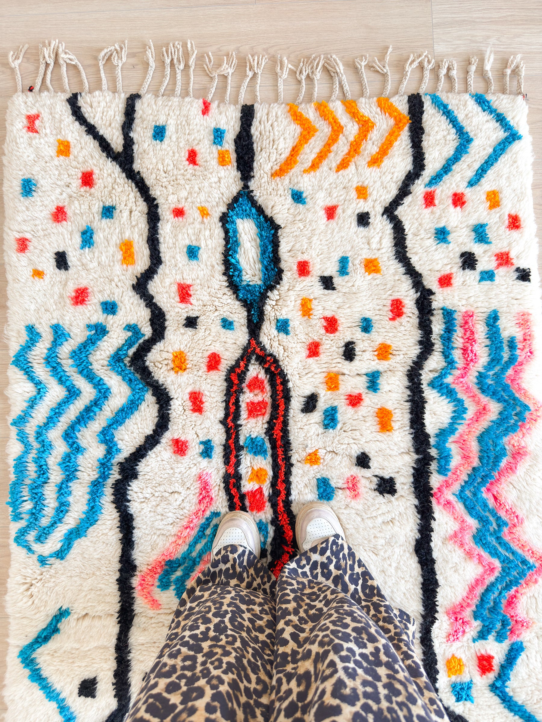Tapis berbère coloré 115 x 181 cm - n°2299