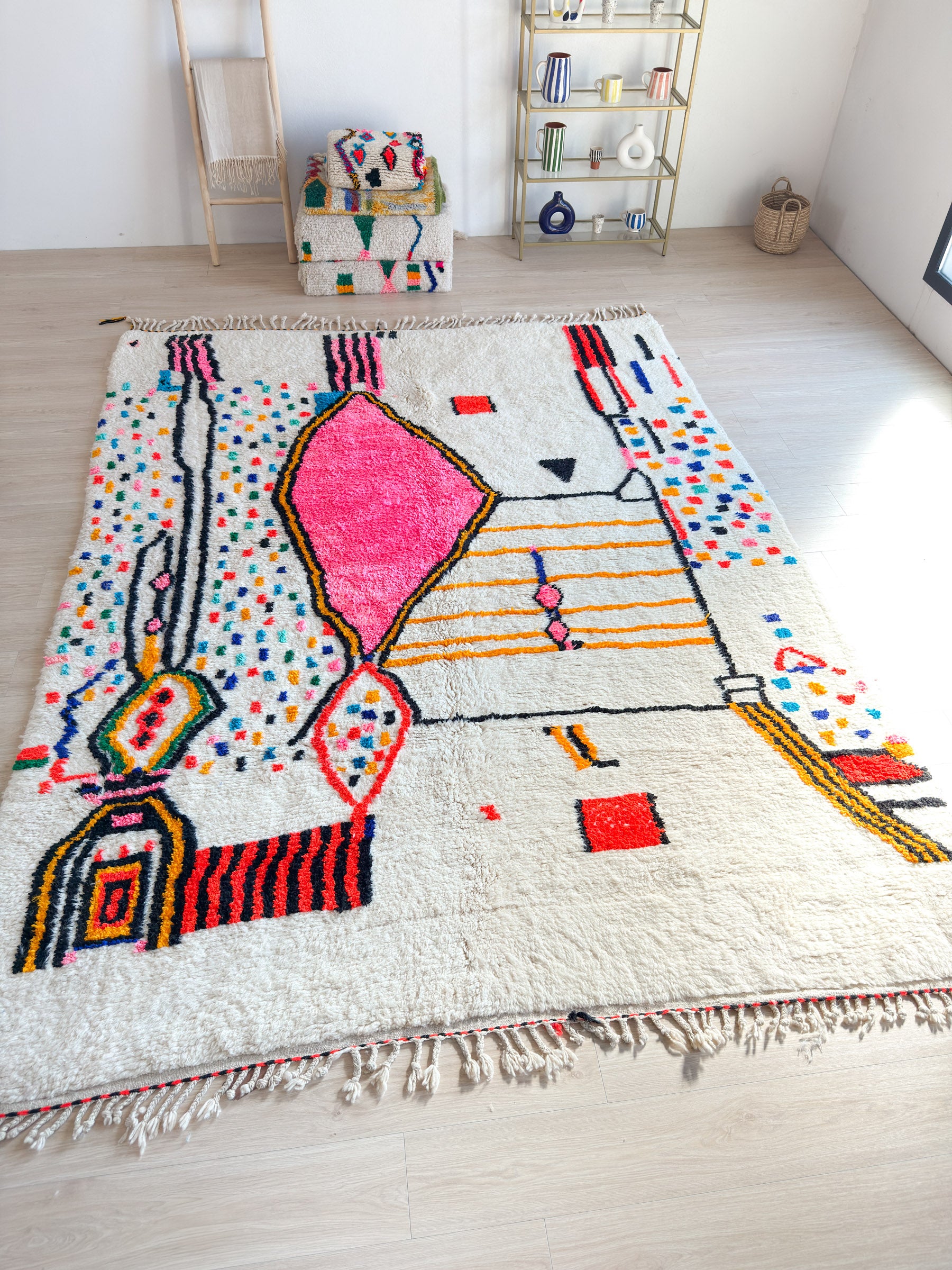 Bunter Berberteppich 258 x 356 cm - Nr. 2290