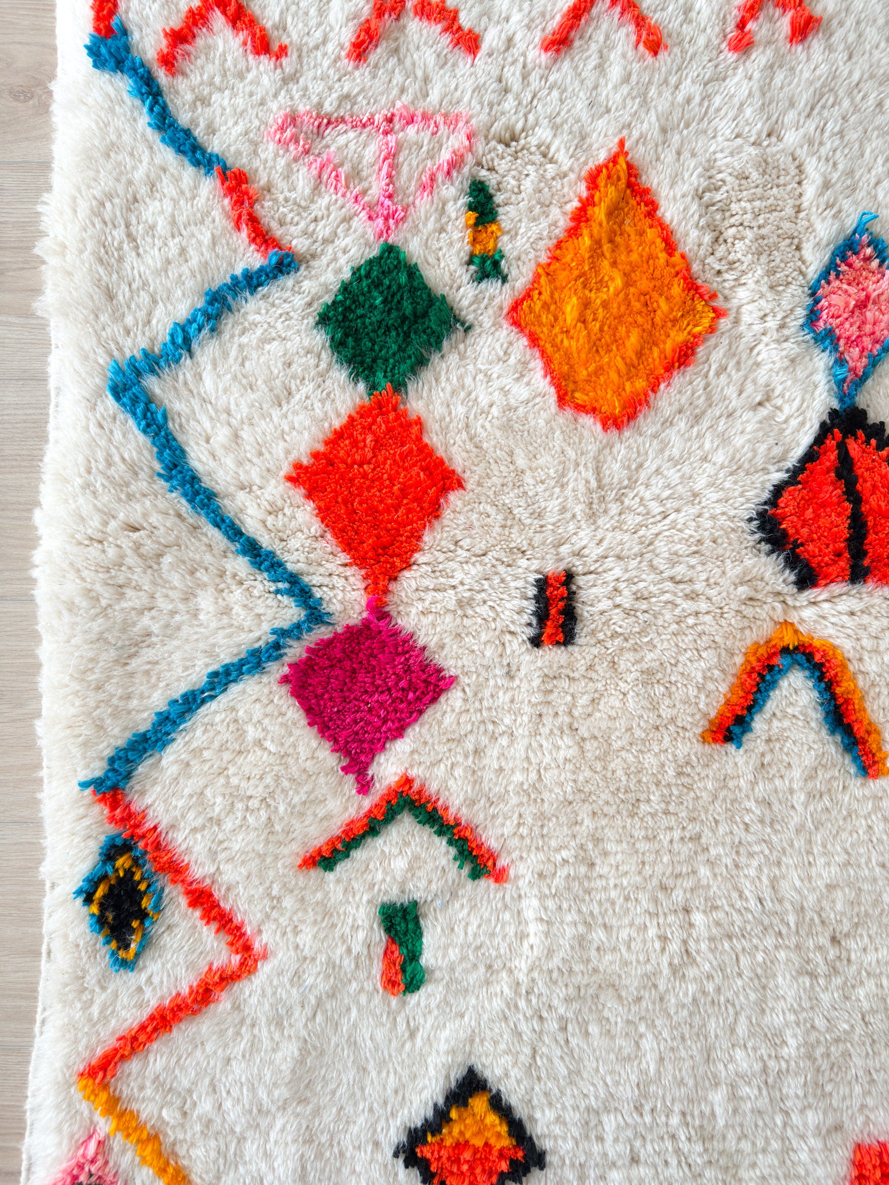 Bunter Berberteppich 105 x 184 cm - Nr. 2358