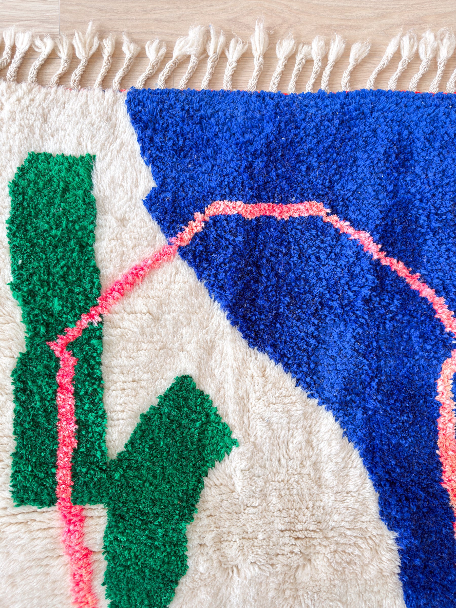 Bunter Berberteppich 103 x 155 cm - Nr. 2401