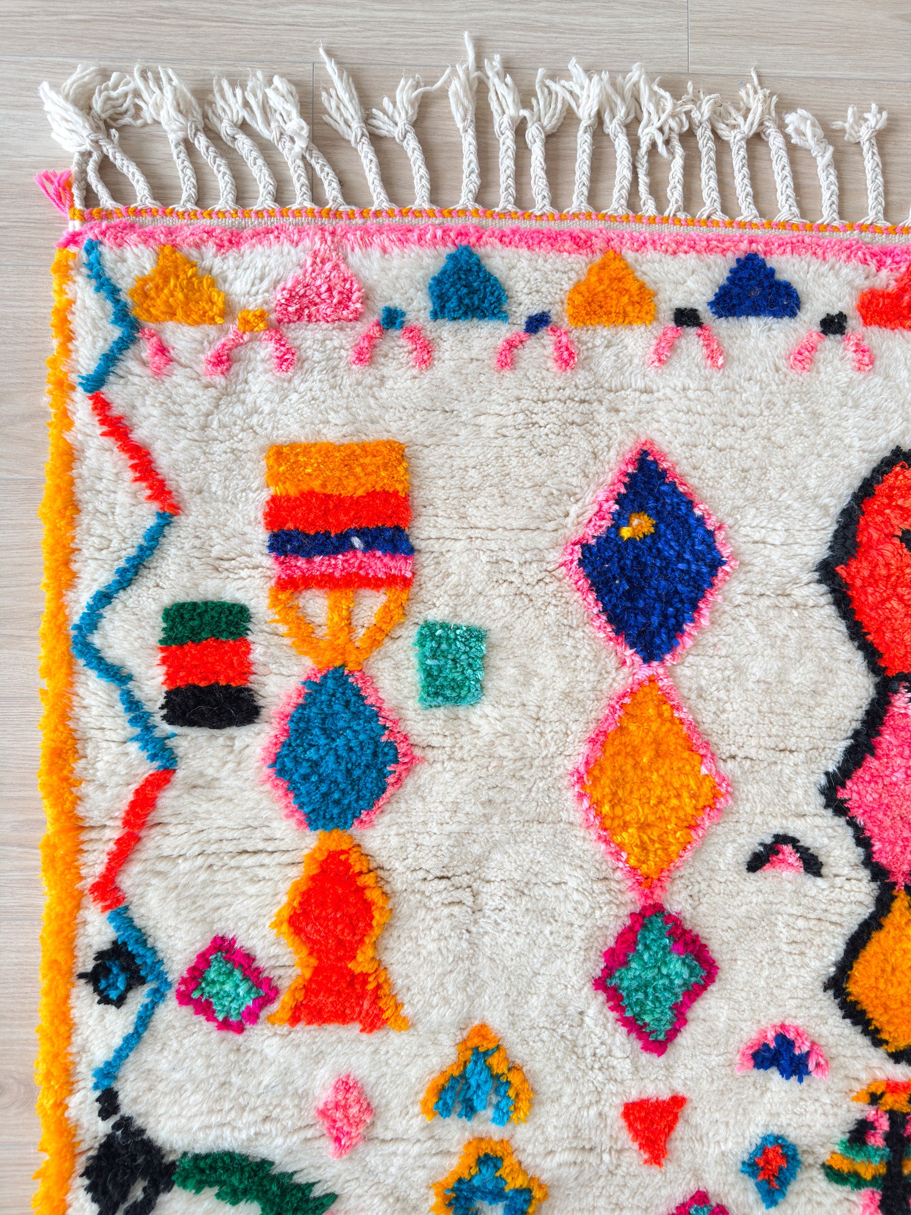 Bunter Berberteppich 100 x 170 cm - Nr. 2386