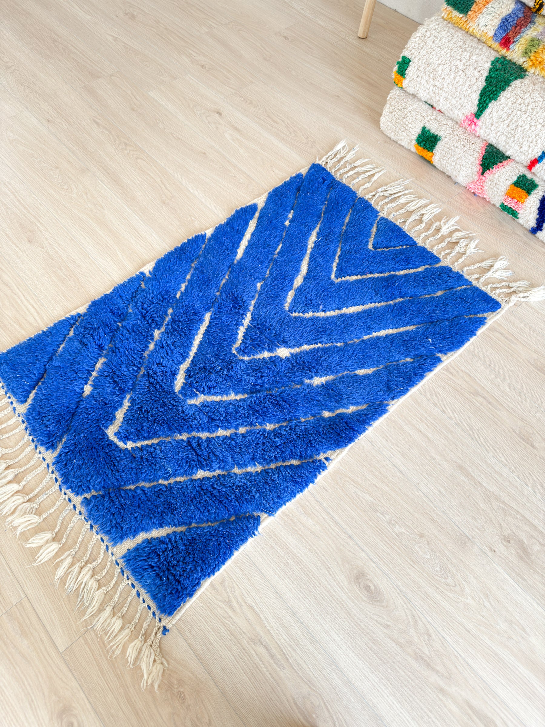 Bunter Berberteppich 77 x 133 cm - Nr. 2397