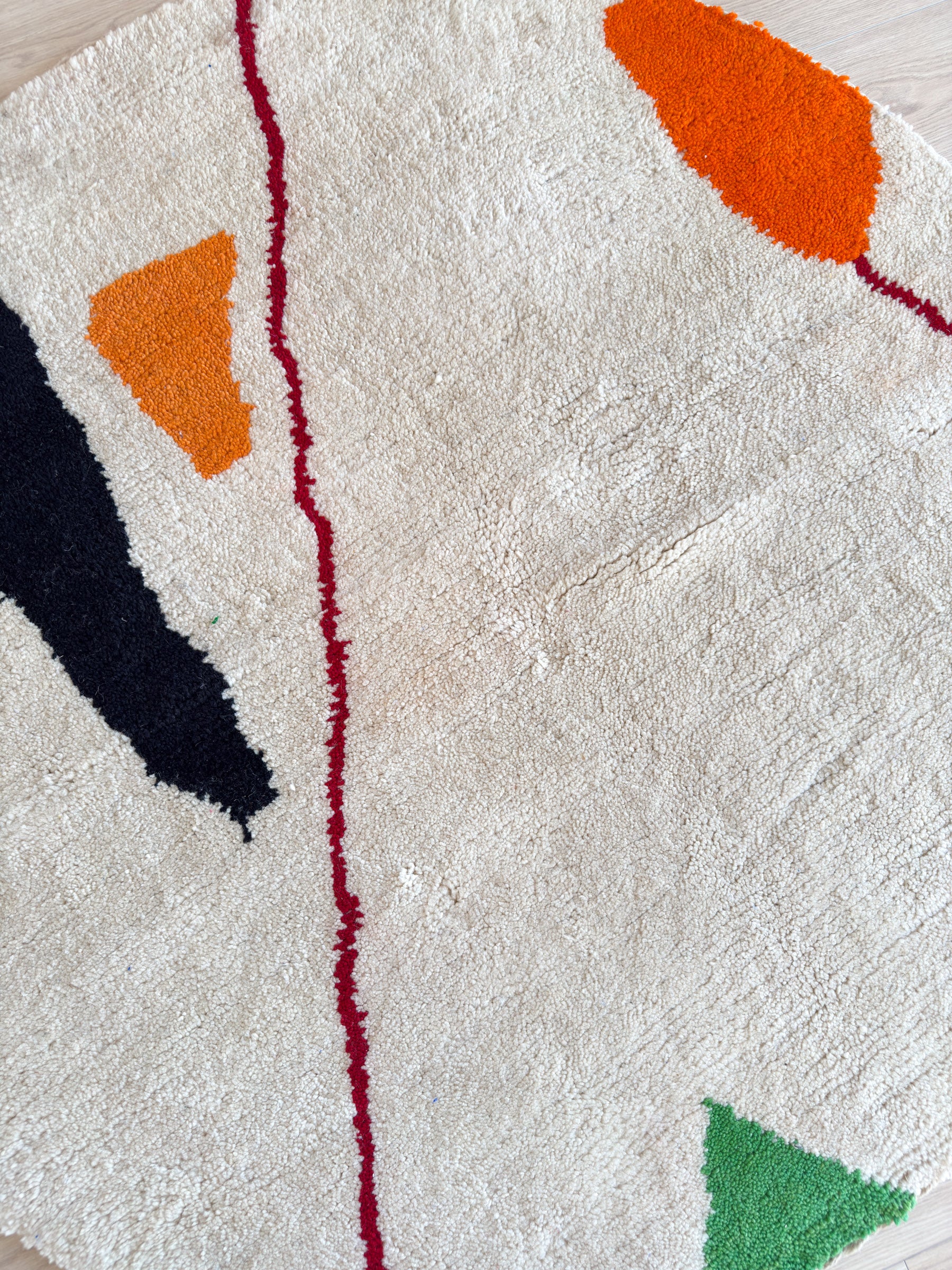 Tapis rond berbère coloré 140 cm - n°2