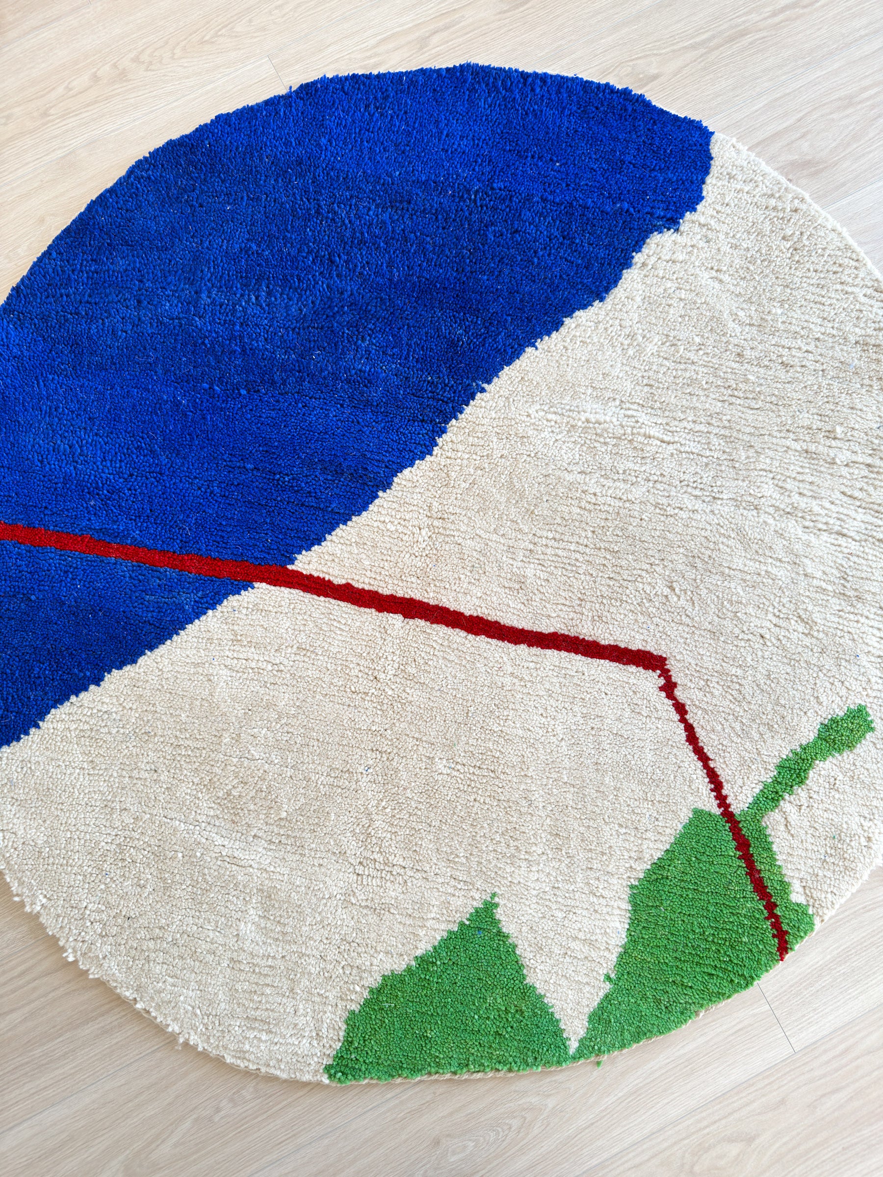 Tapis rond berbère coloré 138 cm - n°3