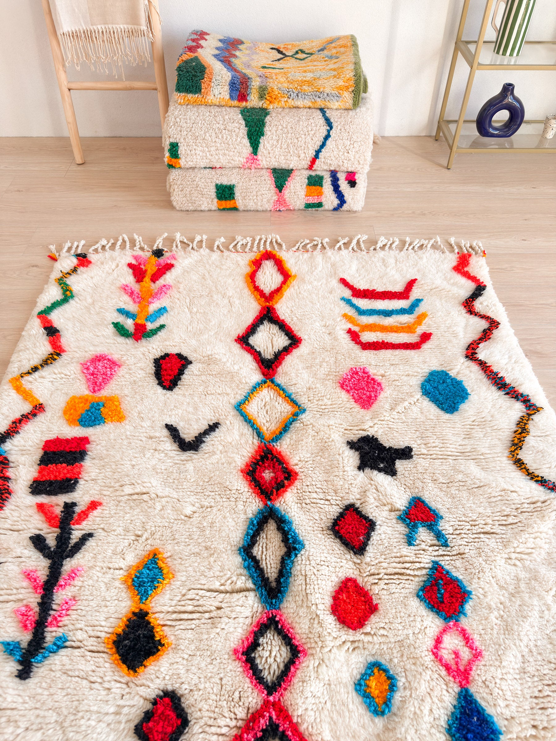 Tapis berbère coloré 150 x 217 cm - n°2442