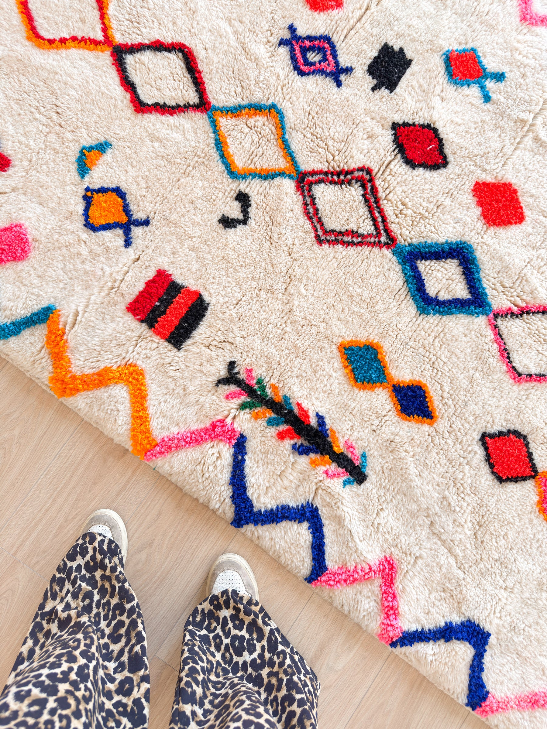 Tapis berbère coloré 141 x 241 cm - n°2438