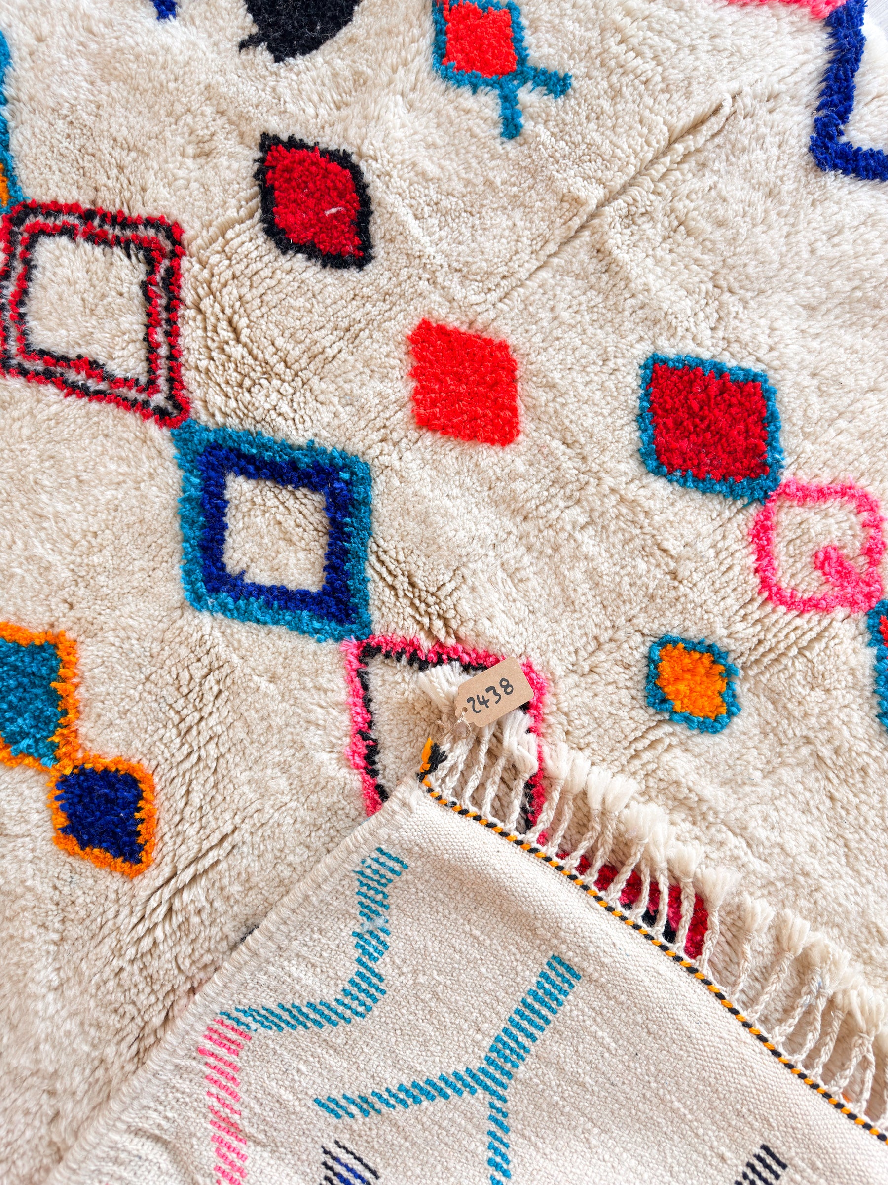 Tapis berbère coloré 141 x 241 cm - n°2438