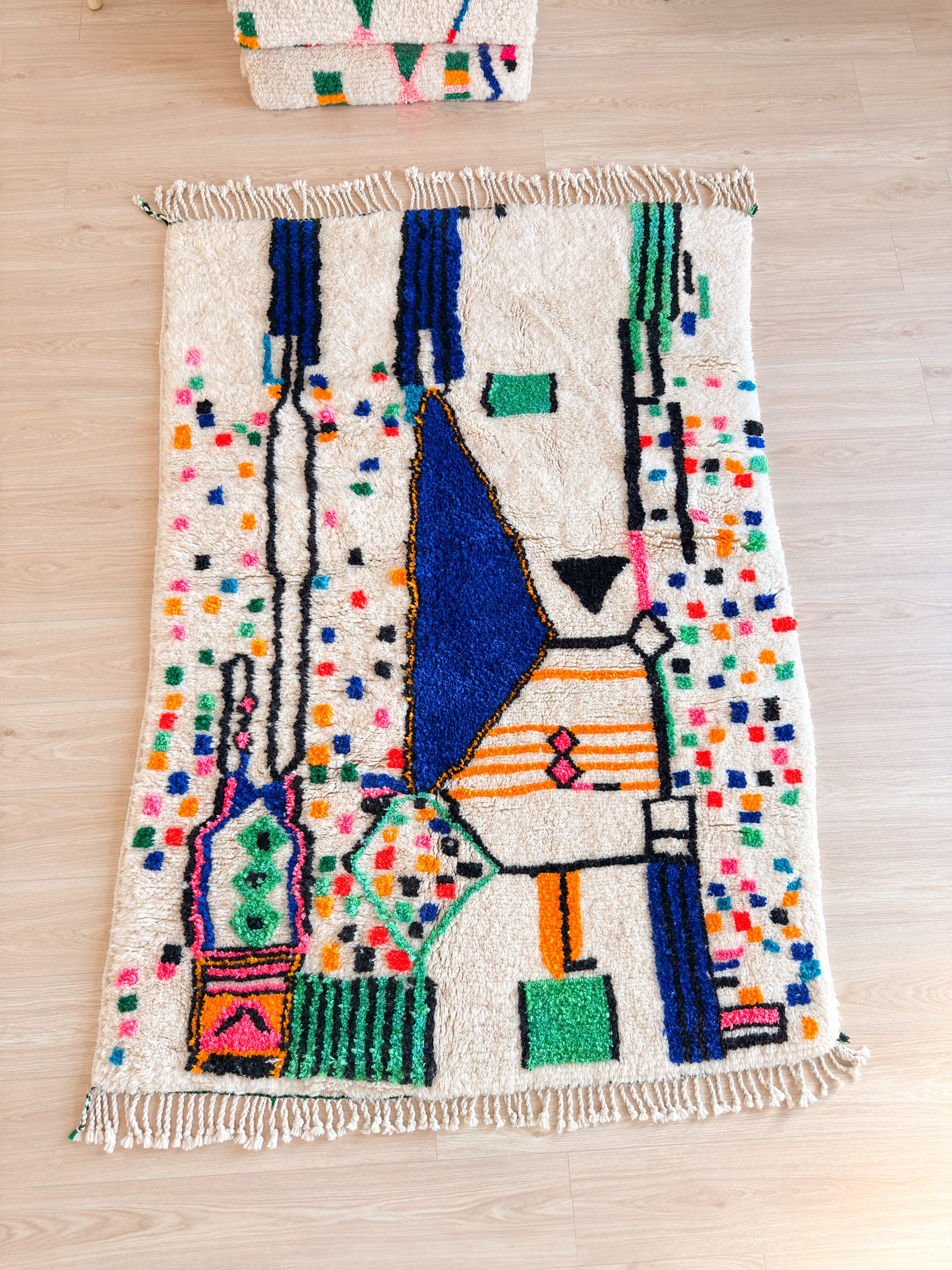 Tapis berbère coloré 148 x 229 cm - n°2410