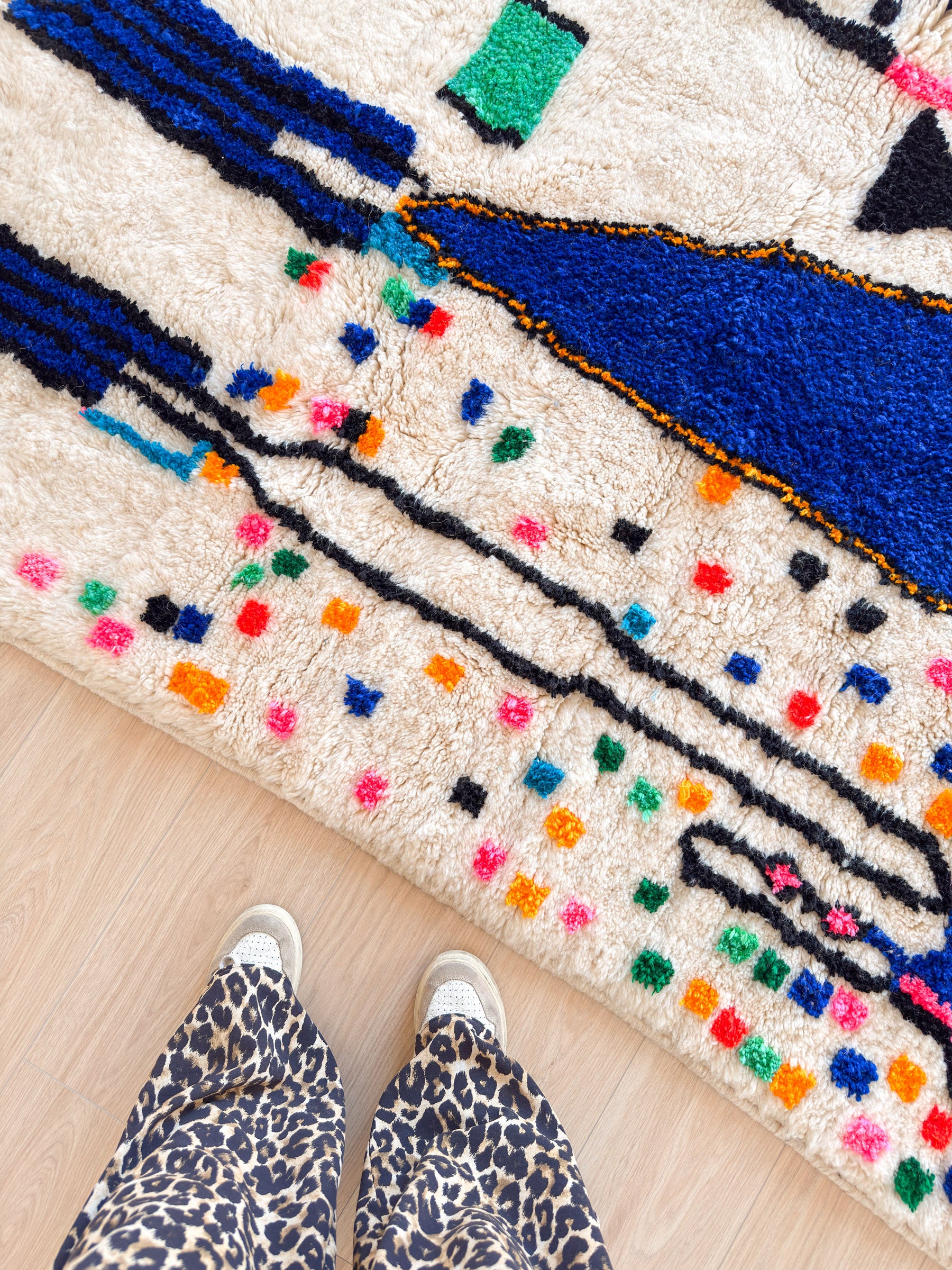 Tapis berbère coloré 148 x 229 cm - n°2410