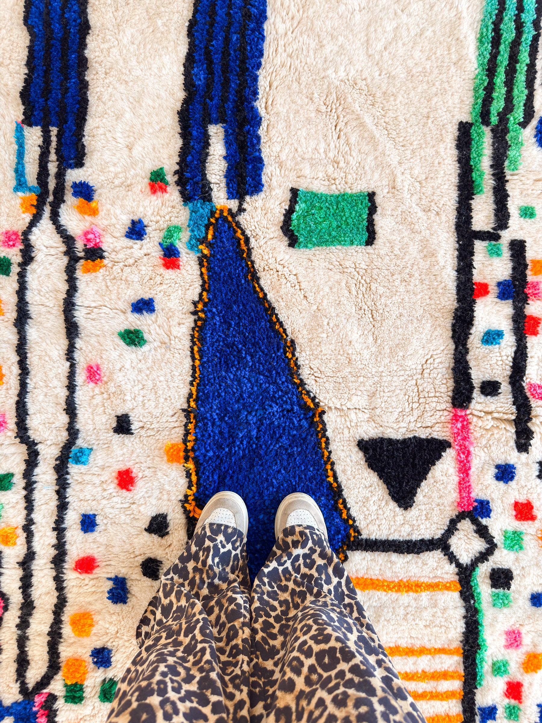 Tapis berbère coloré 148 x 229 cm - n°2410