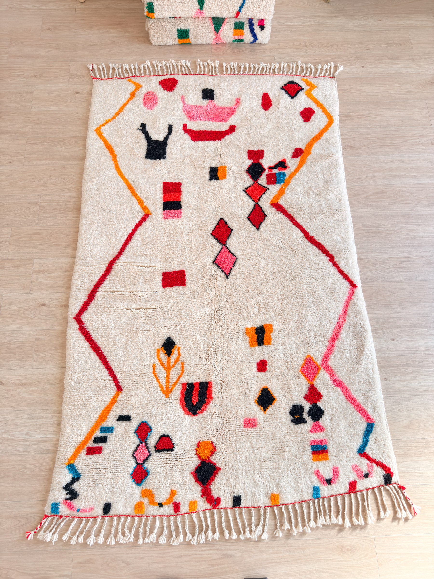 Tapis berbère coloré 149 x 261 cm - n°2421