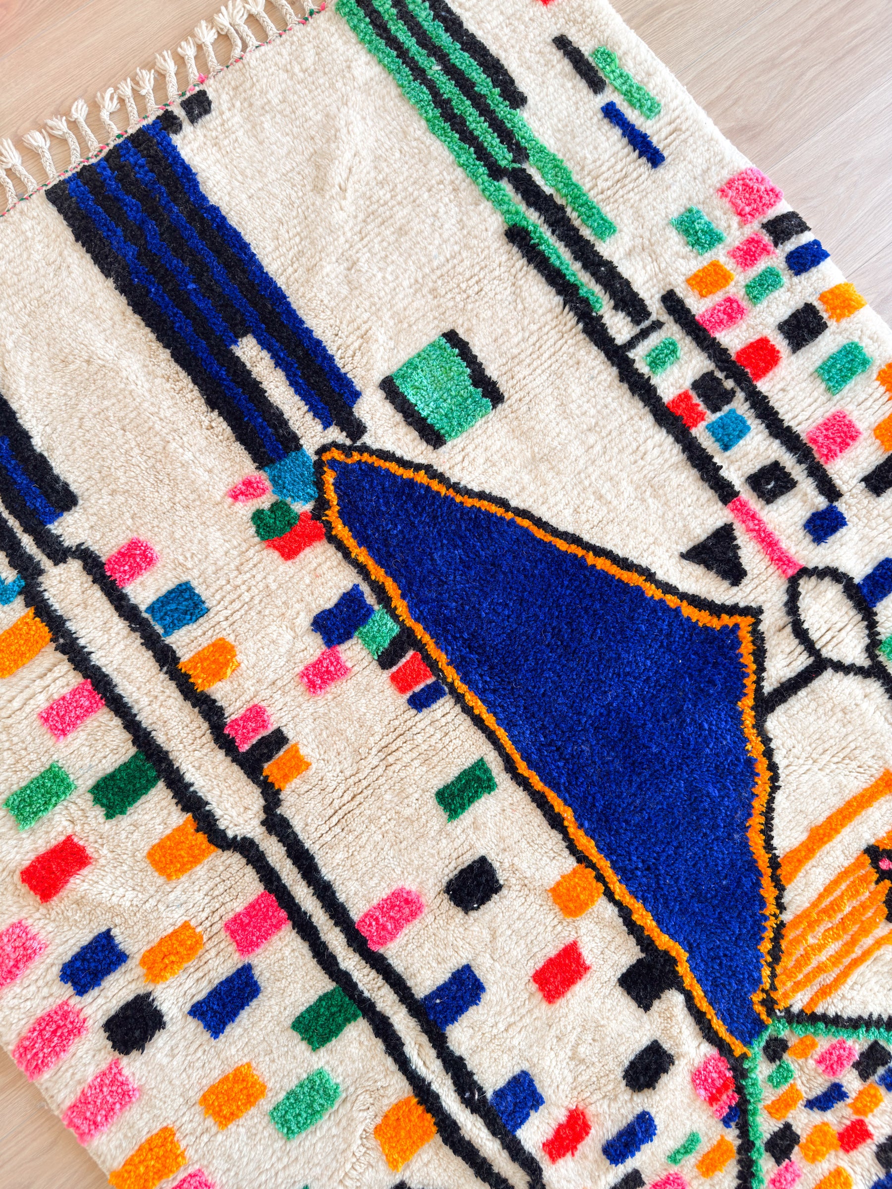 Tapis berbère coloré 148 x 214 cm - n°2349