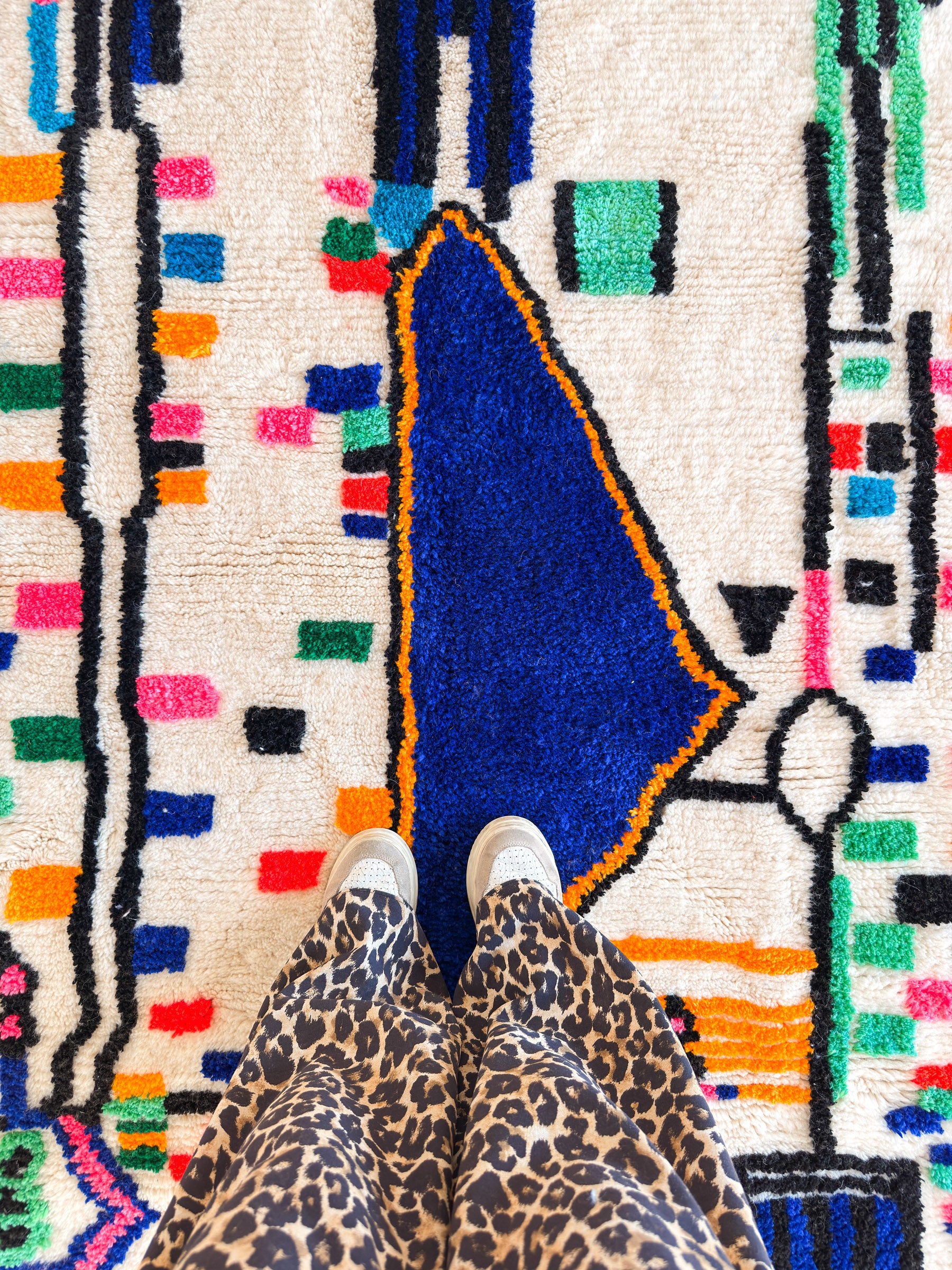 Tapis berbère coloré 148 x 214 cm - n°2349