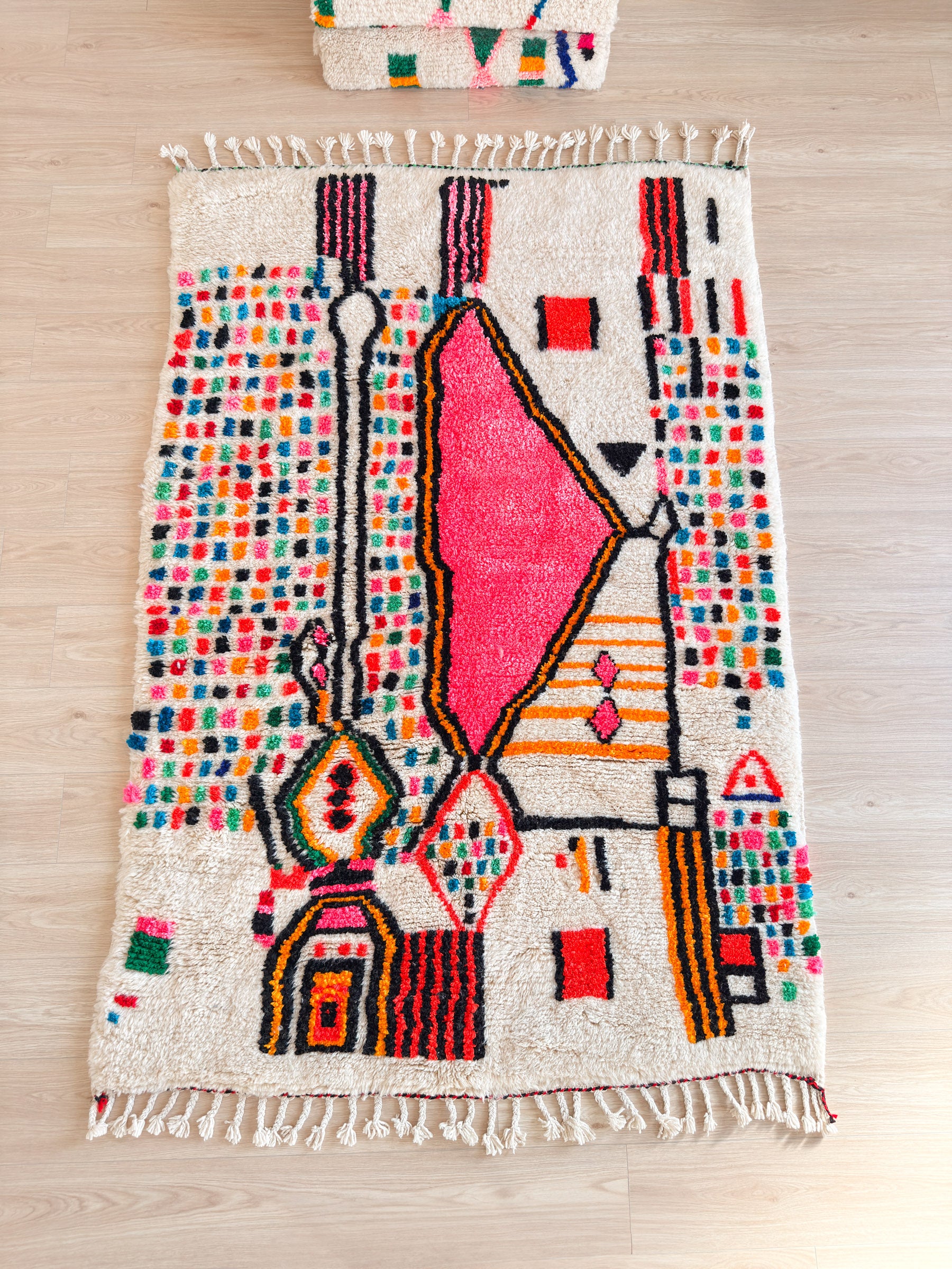 Tapis berbère coloré 152 x 241 cm - n°2436