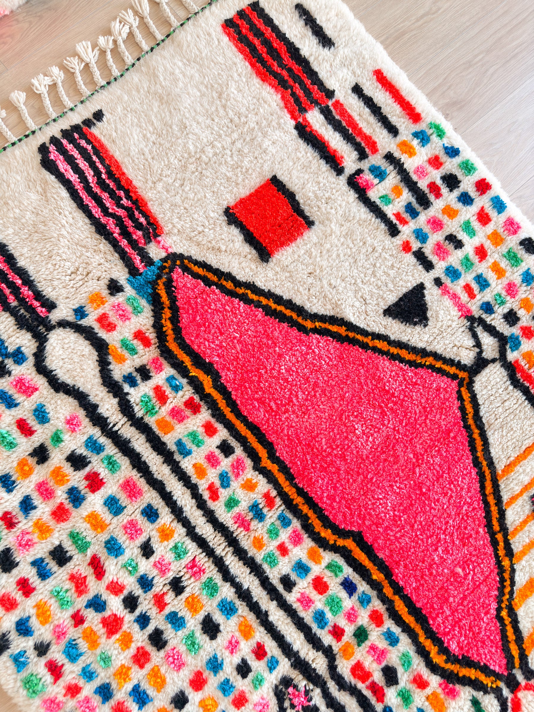 Tapis berbère coloré 152 x 241 cm - n°2436