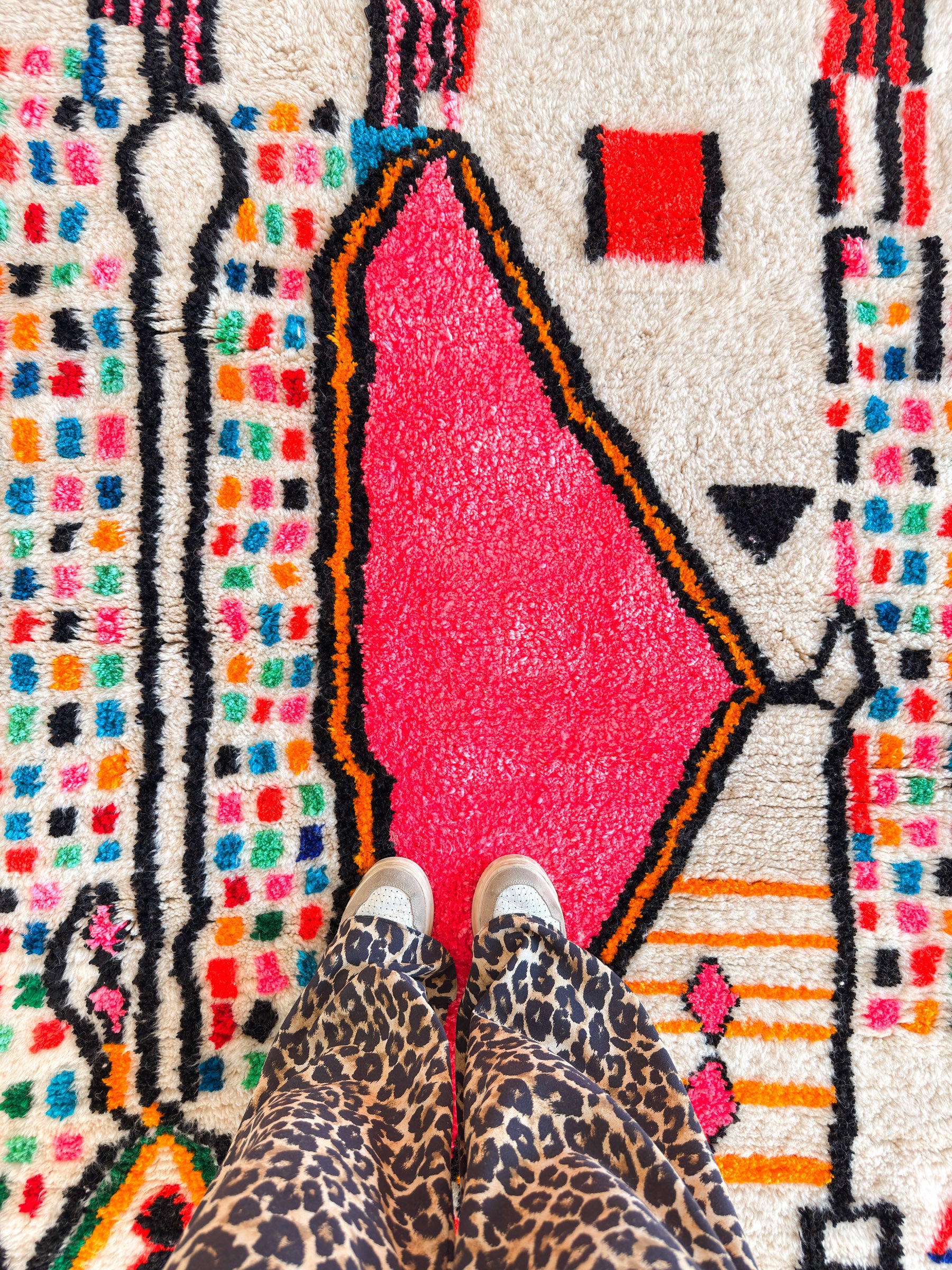 Tapis berbère coloré 152 x 241 cm - n°2436