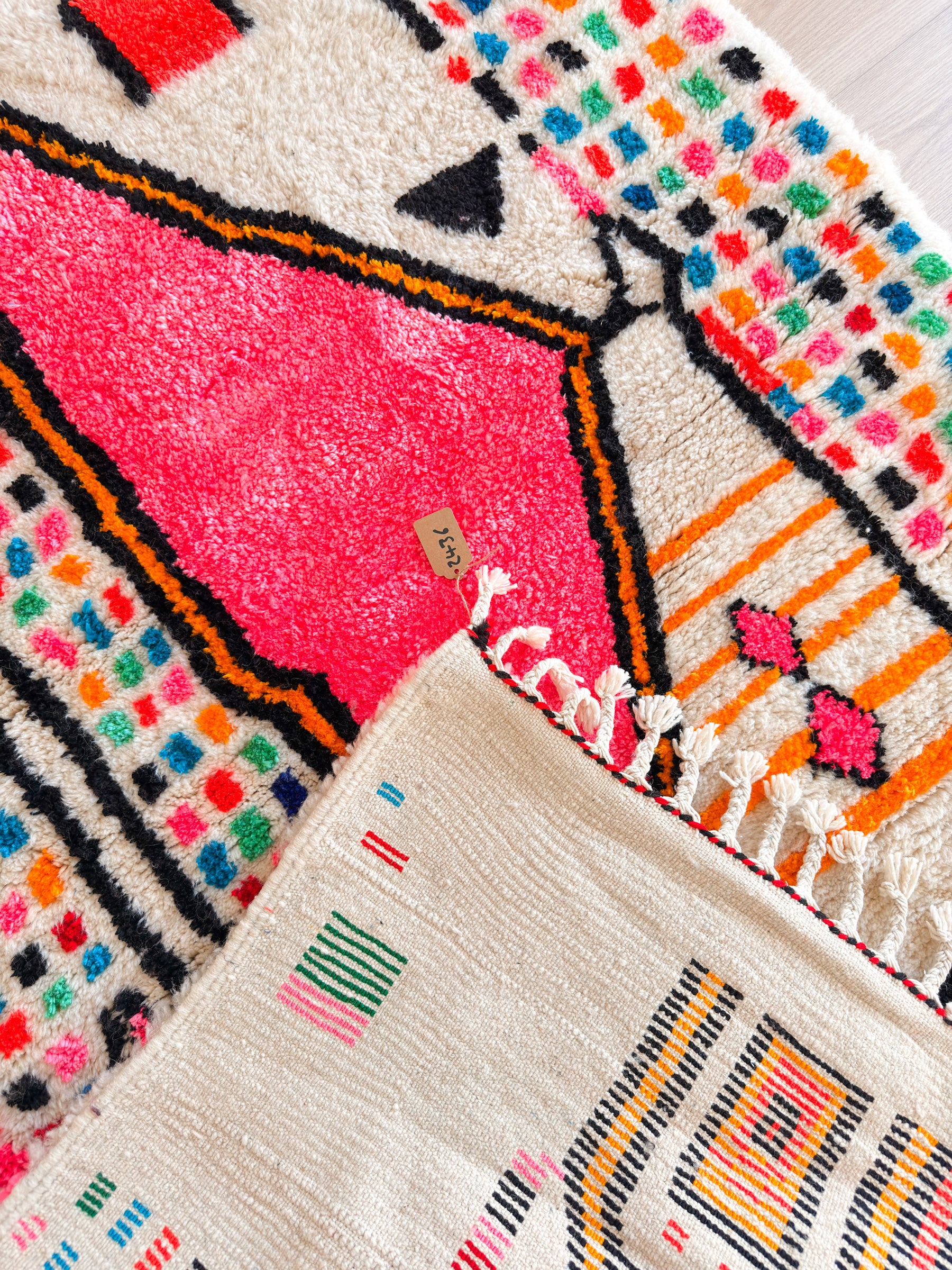 Tapis berbère coloré 152 x 241 cm - n°2436