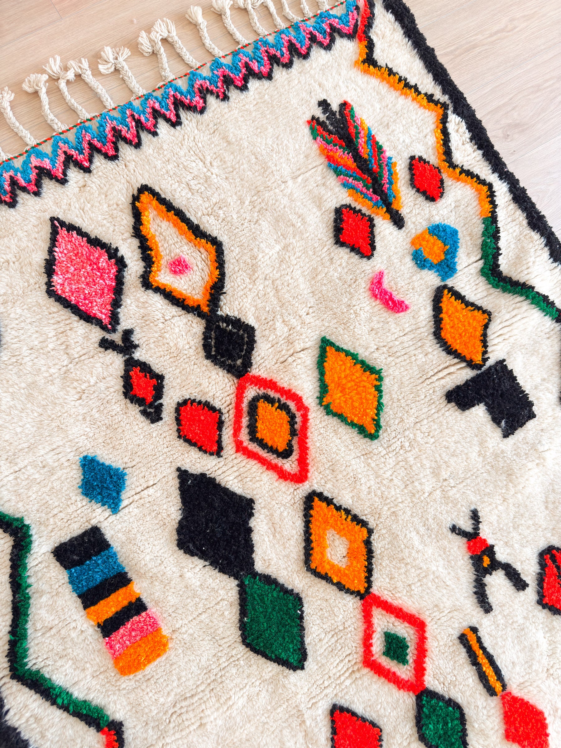 Tapis berbère coloré 147 x 223 cm - n°2417