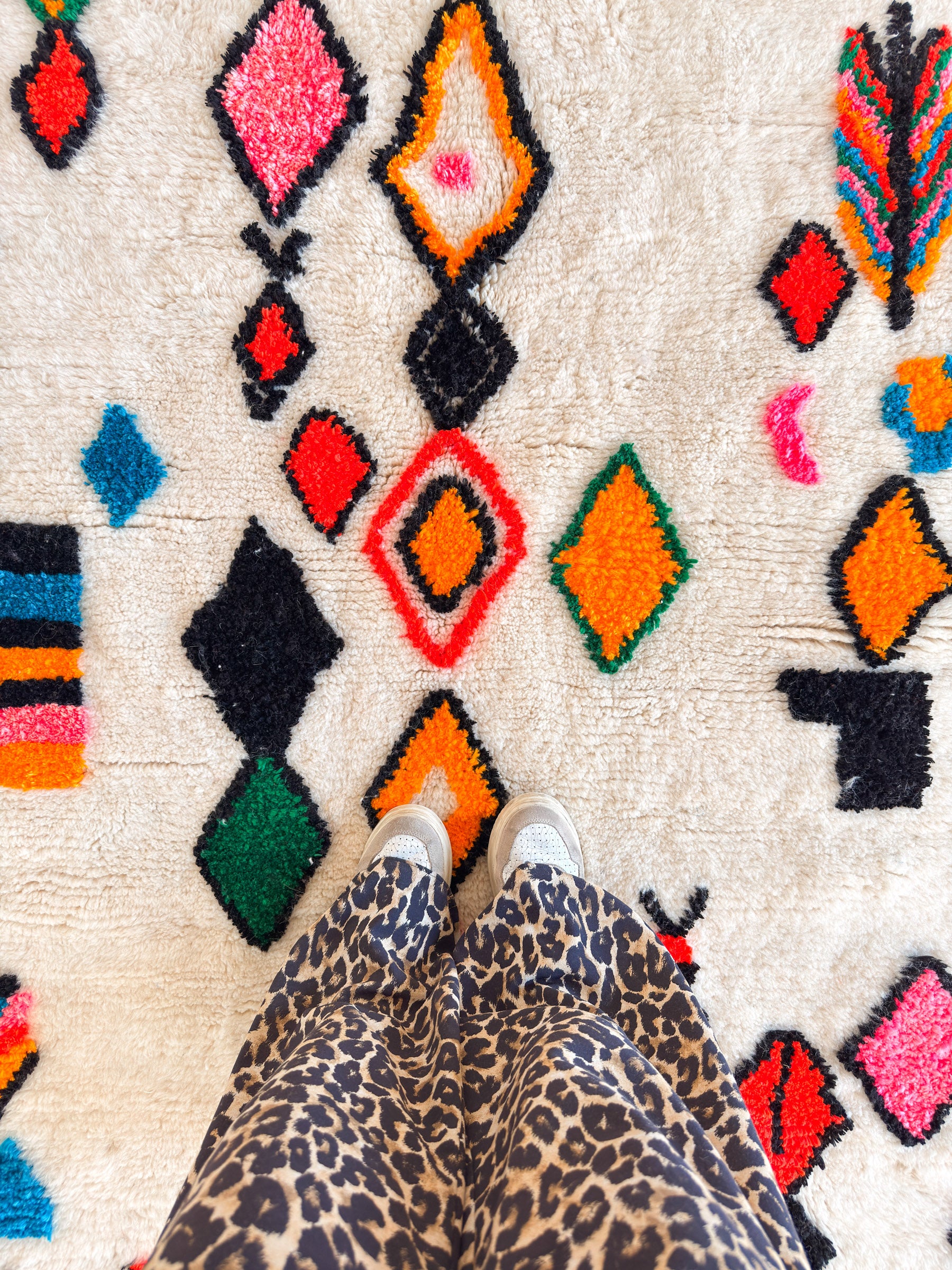 Tapis berbère coloré 147 x 223 cm - n°2417