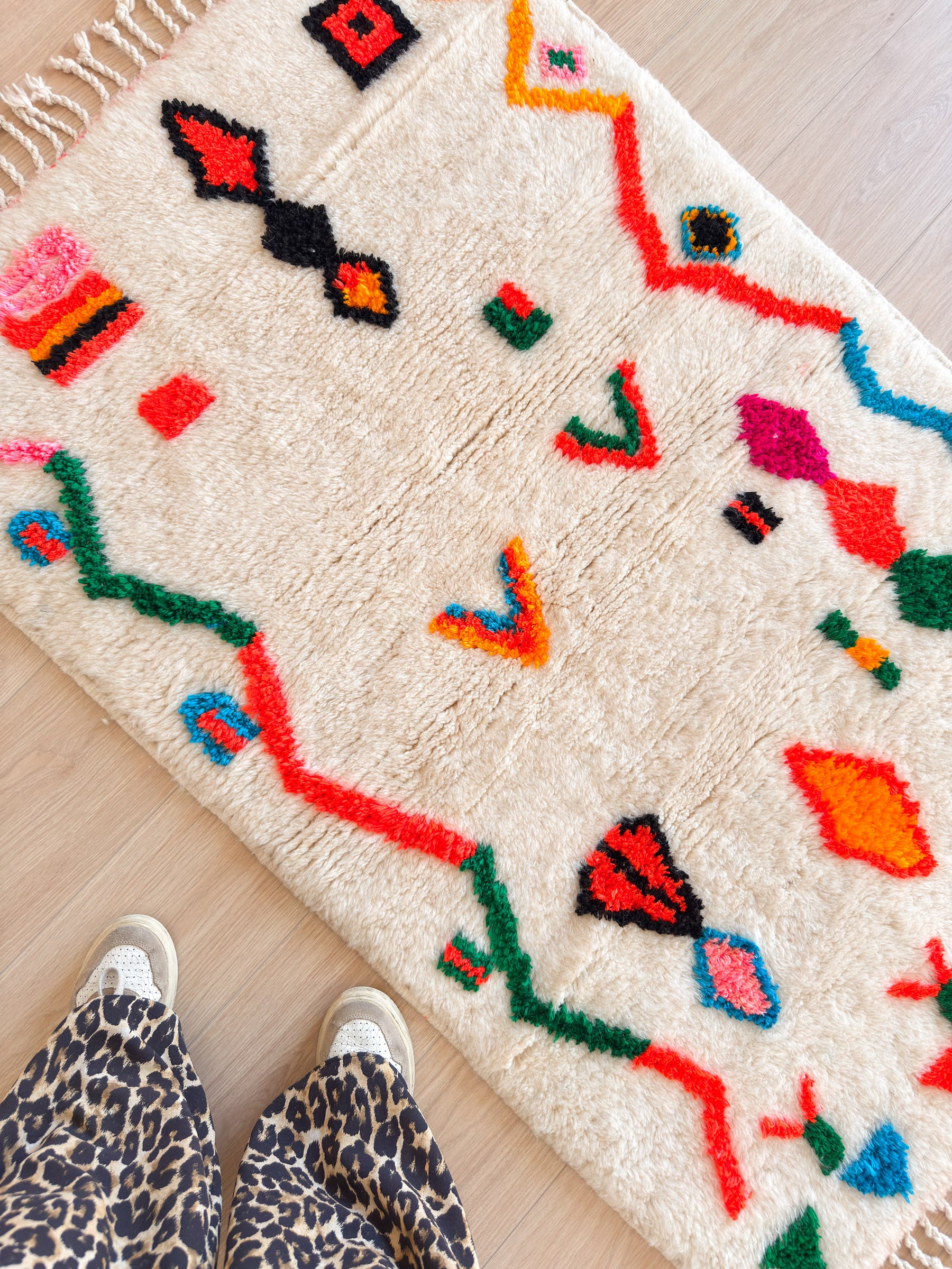 Tapis berbère coloré 99 x 169 cm - n°2464