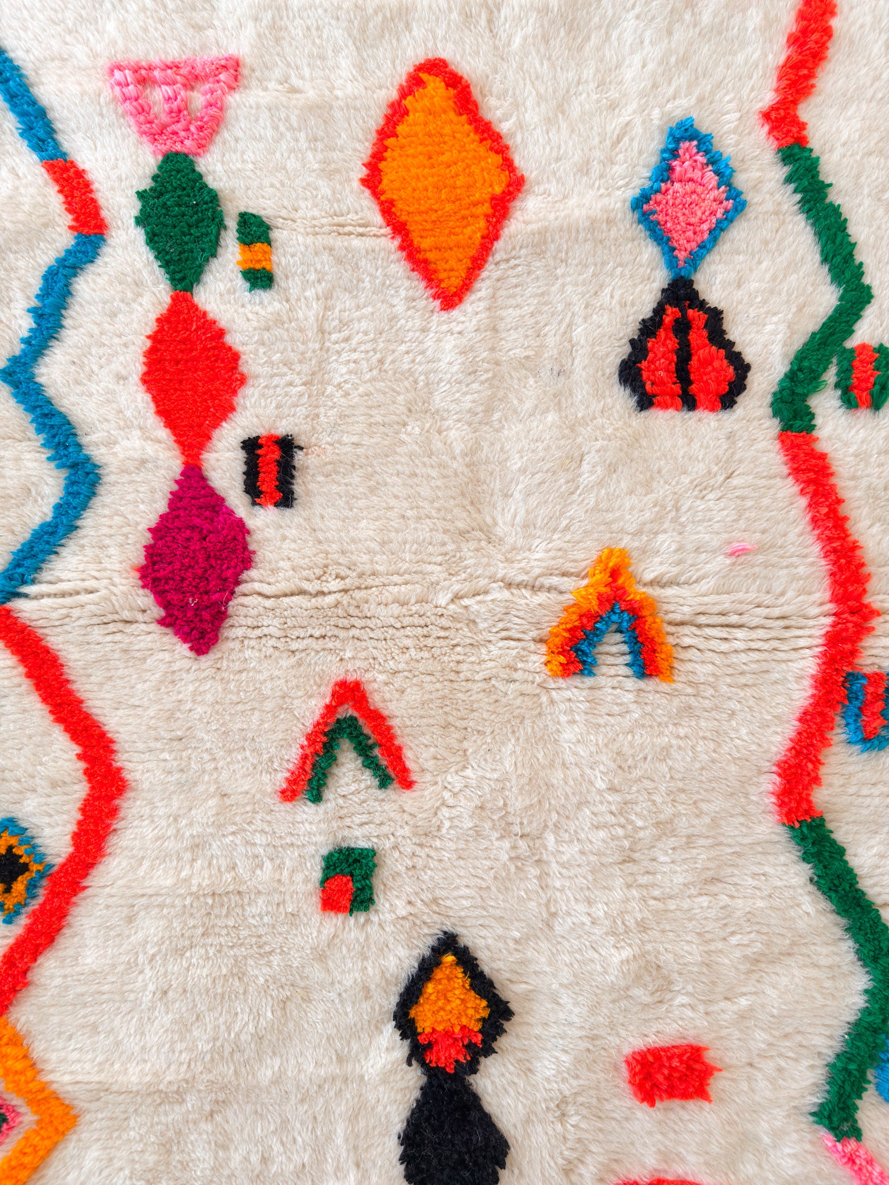 Tapis berbère coloré 96 x 176 cm - n°2456