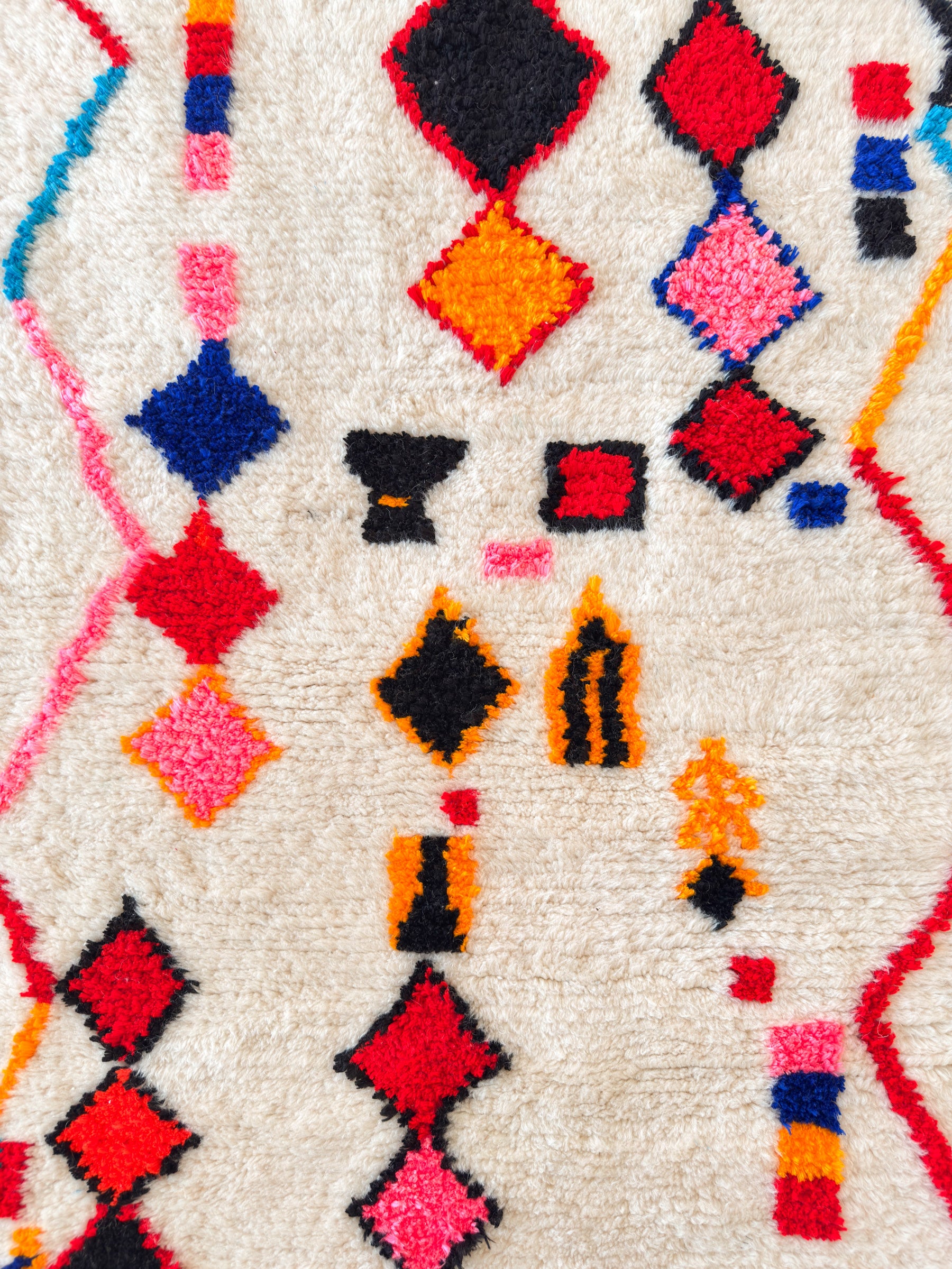 Tapis berbère coloré 110 x 199 cm - n°2462